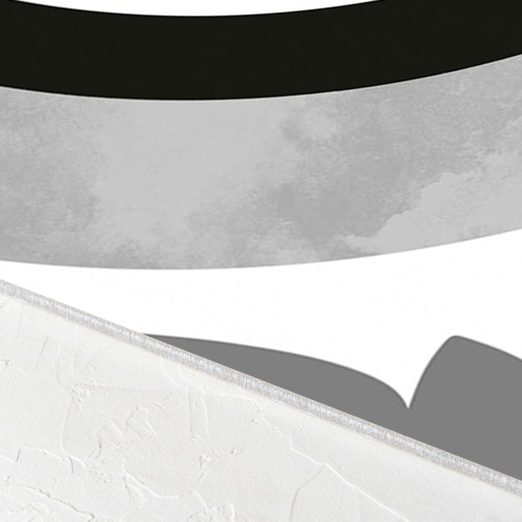 Metro Ornamental Black and White Matt 200x200mm
