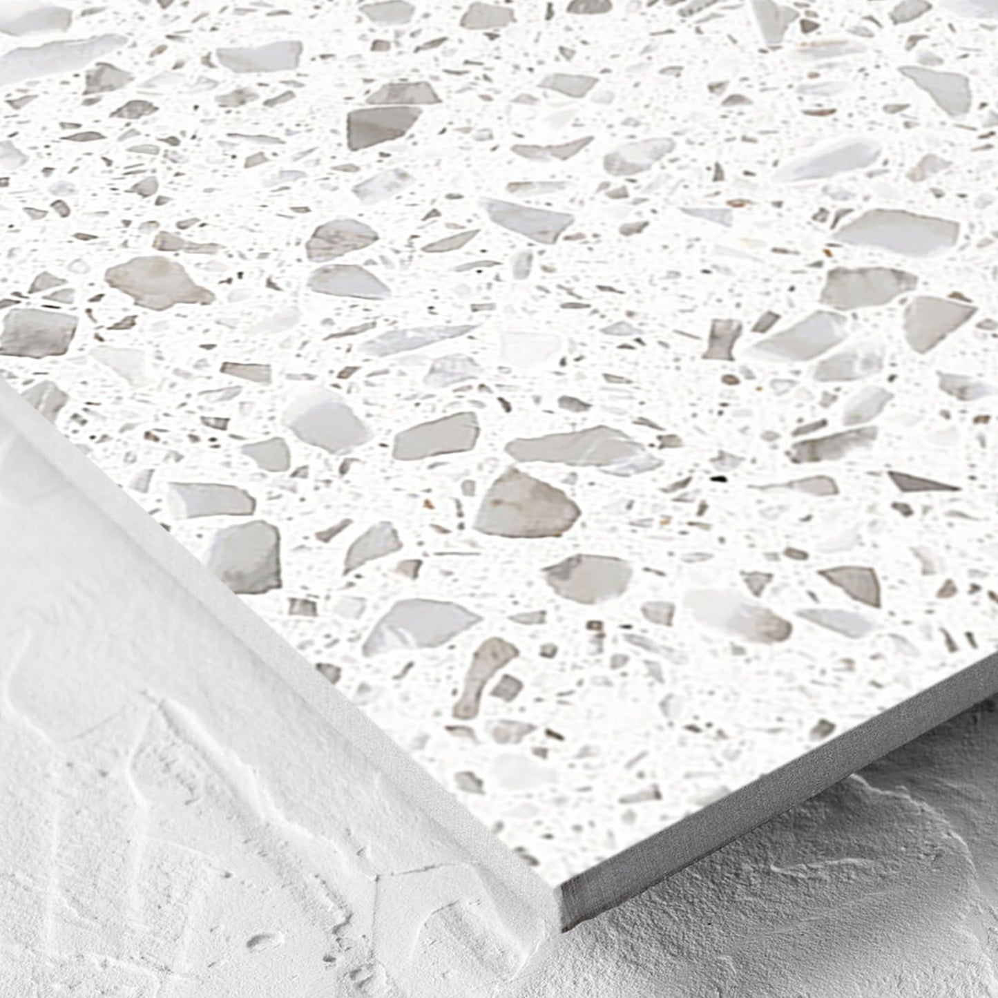Terrazzo Stone Jelly White 600X600 Matt Smooth Grip