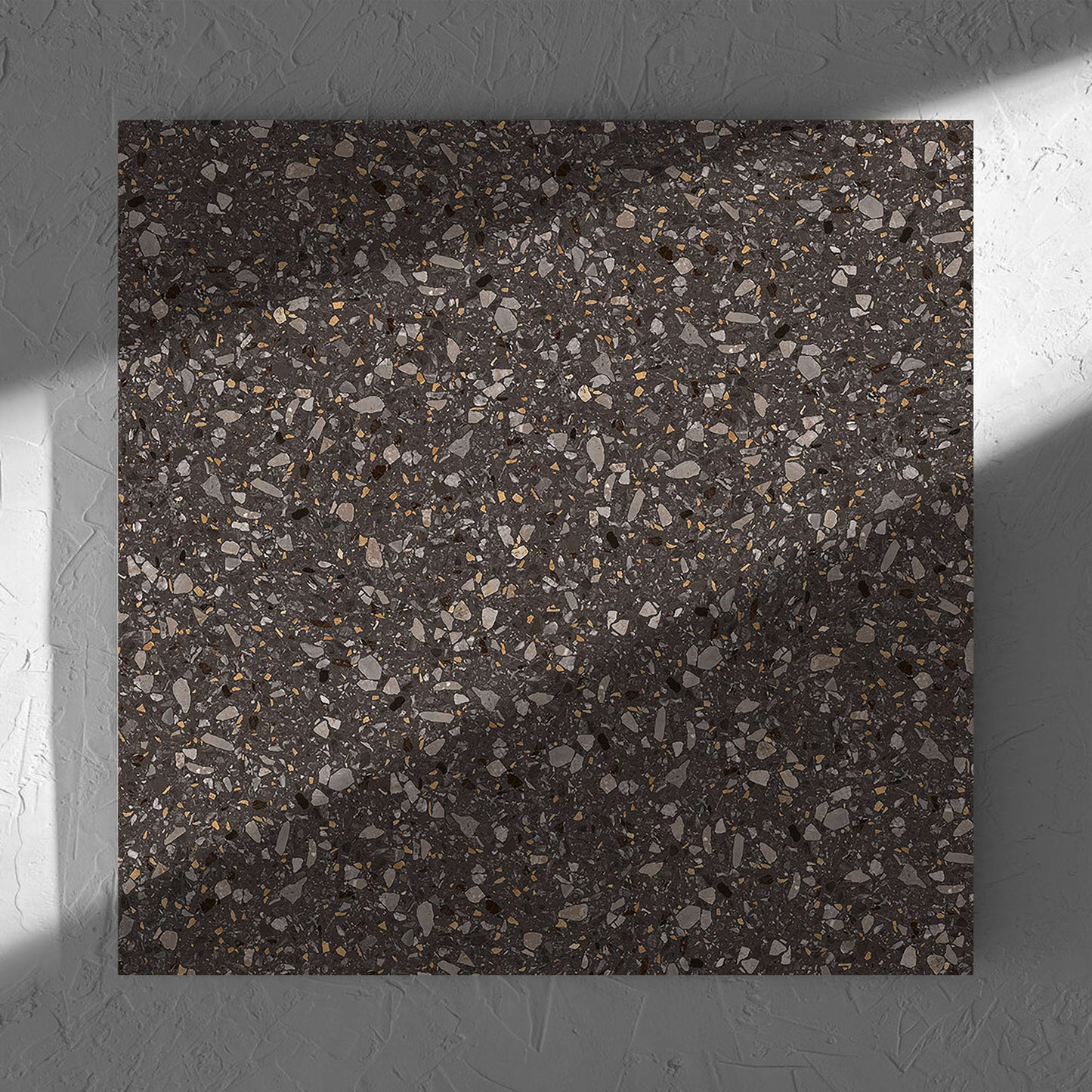 Terrazzo Stone Nero 600X600 Matt