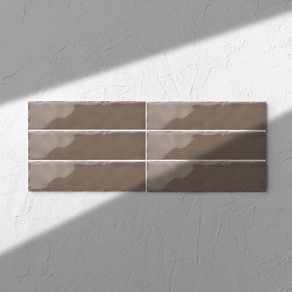 Block Charcoal Gloss 76x302mm