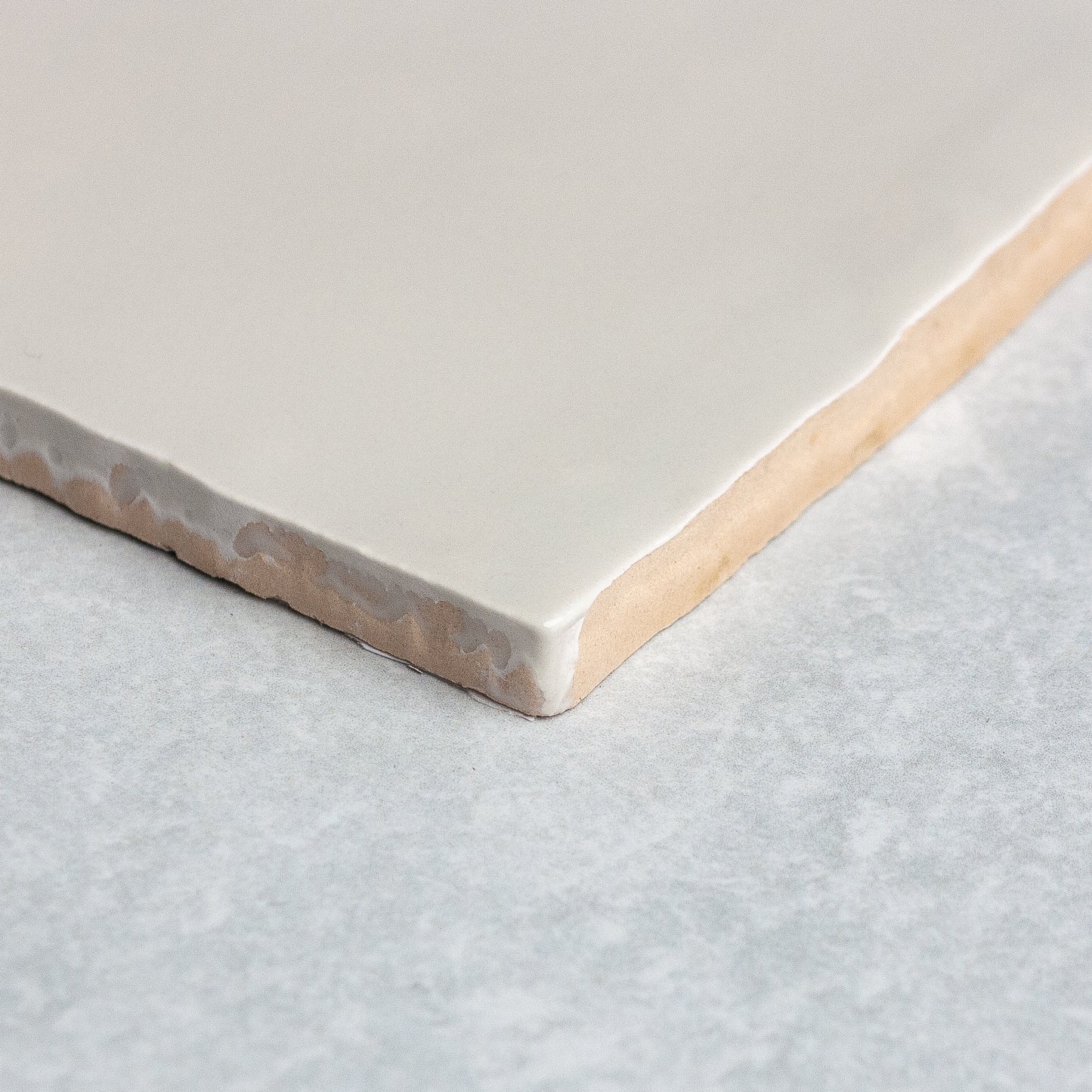 Handmade Gloss Ash Grey 100x100mm