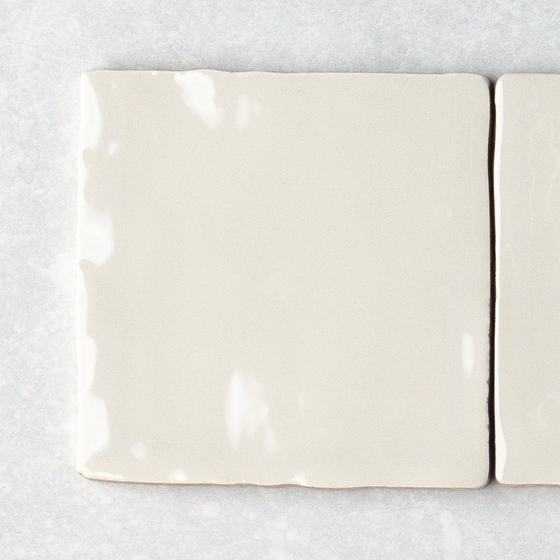 Handmade Gloss Ash Grey 100x100mm