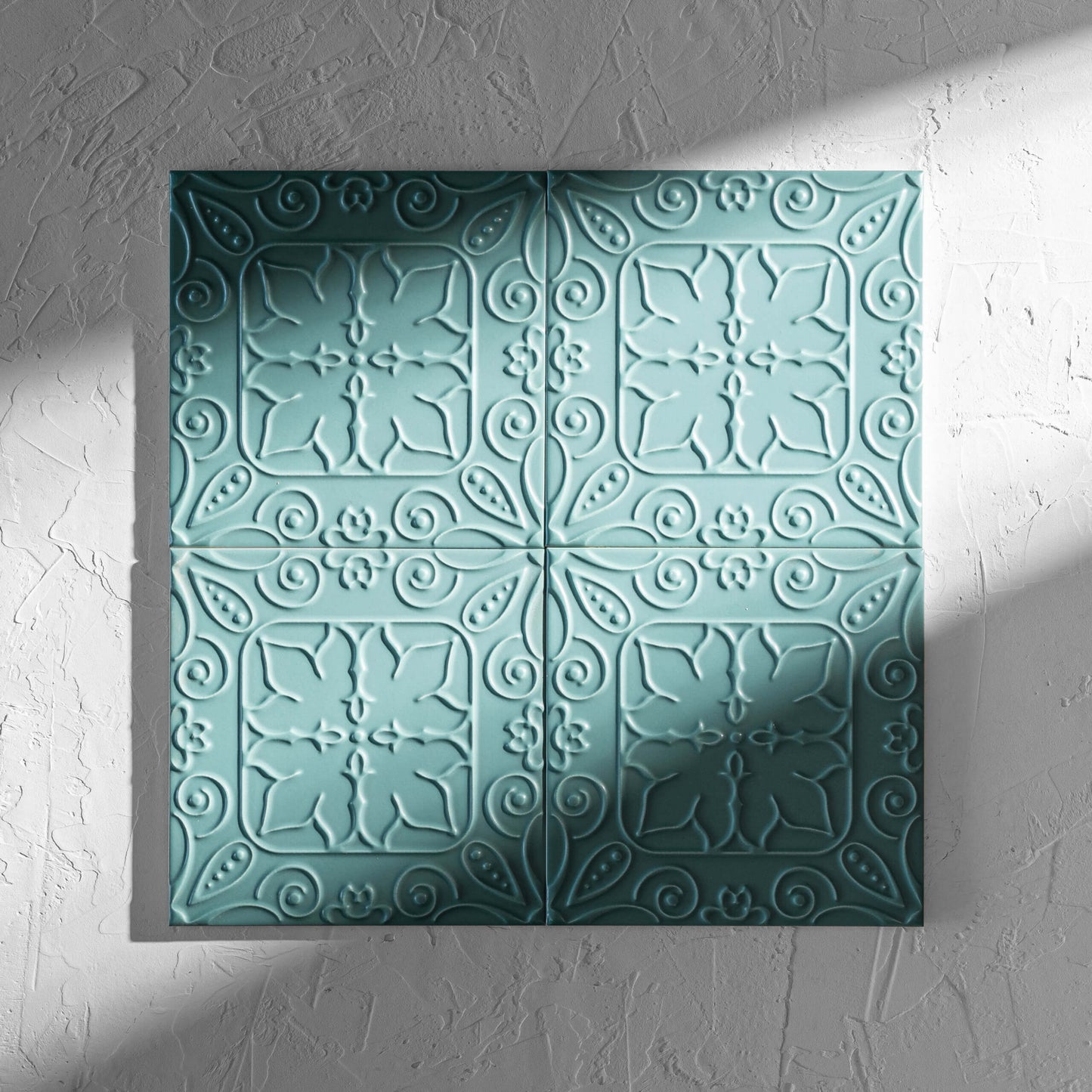 Bespoke Teal Solar 200x200mm