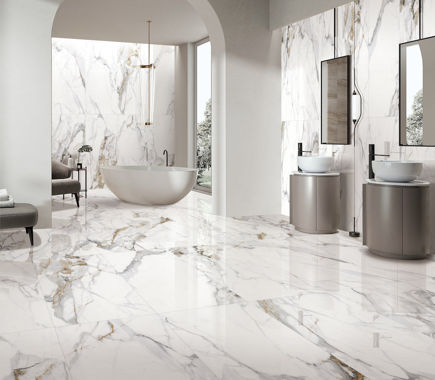 Calacutta Oro Matt 600x1200mm