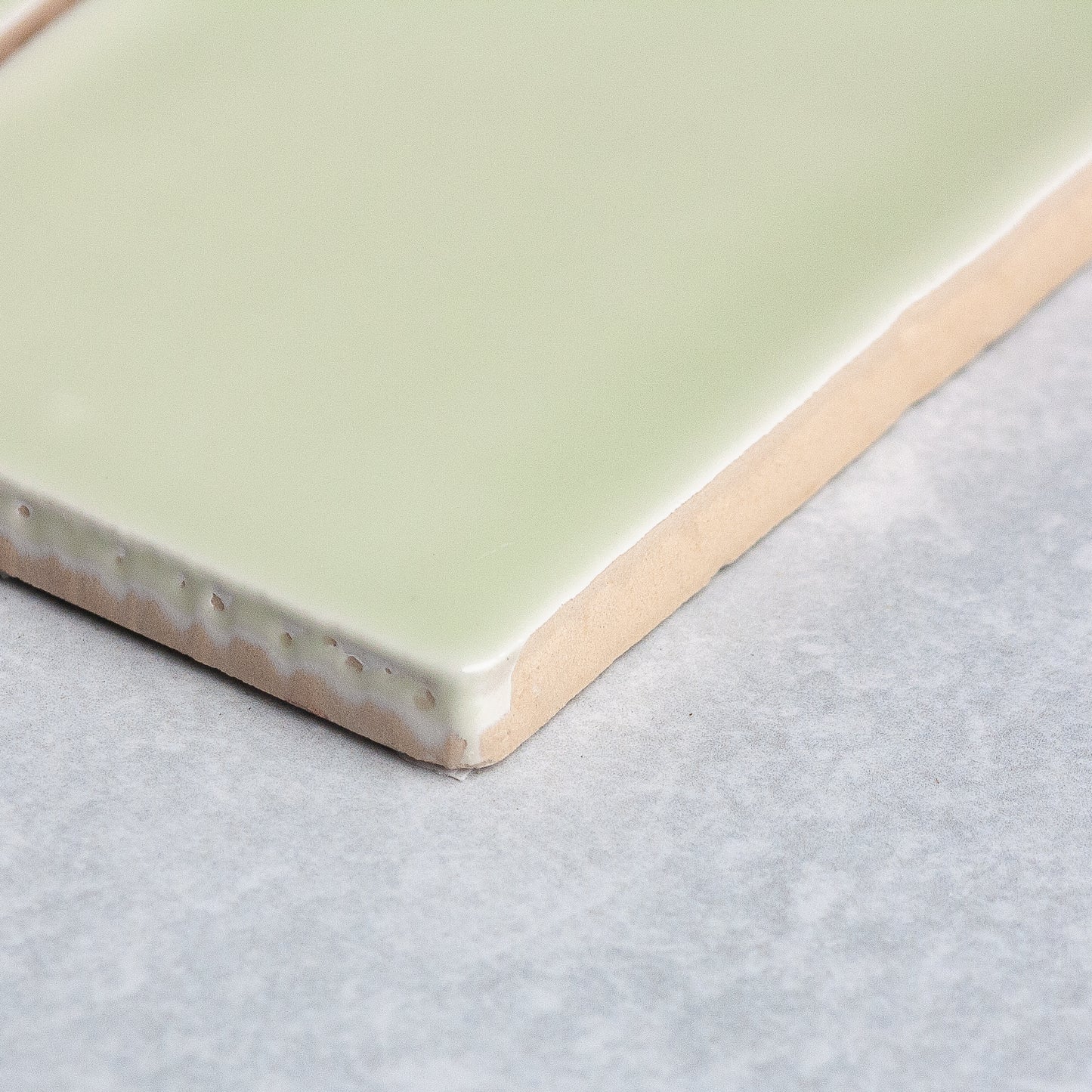 Spanish Handmade Gloss Celery 75x150mm