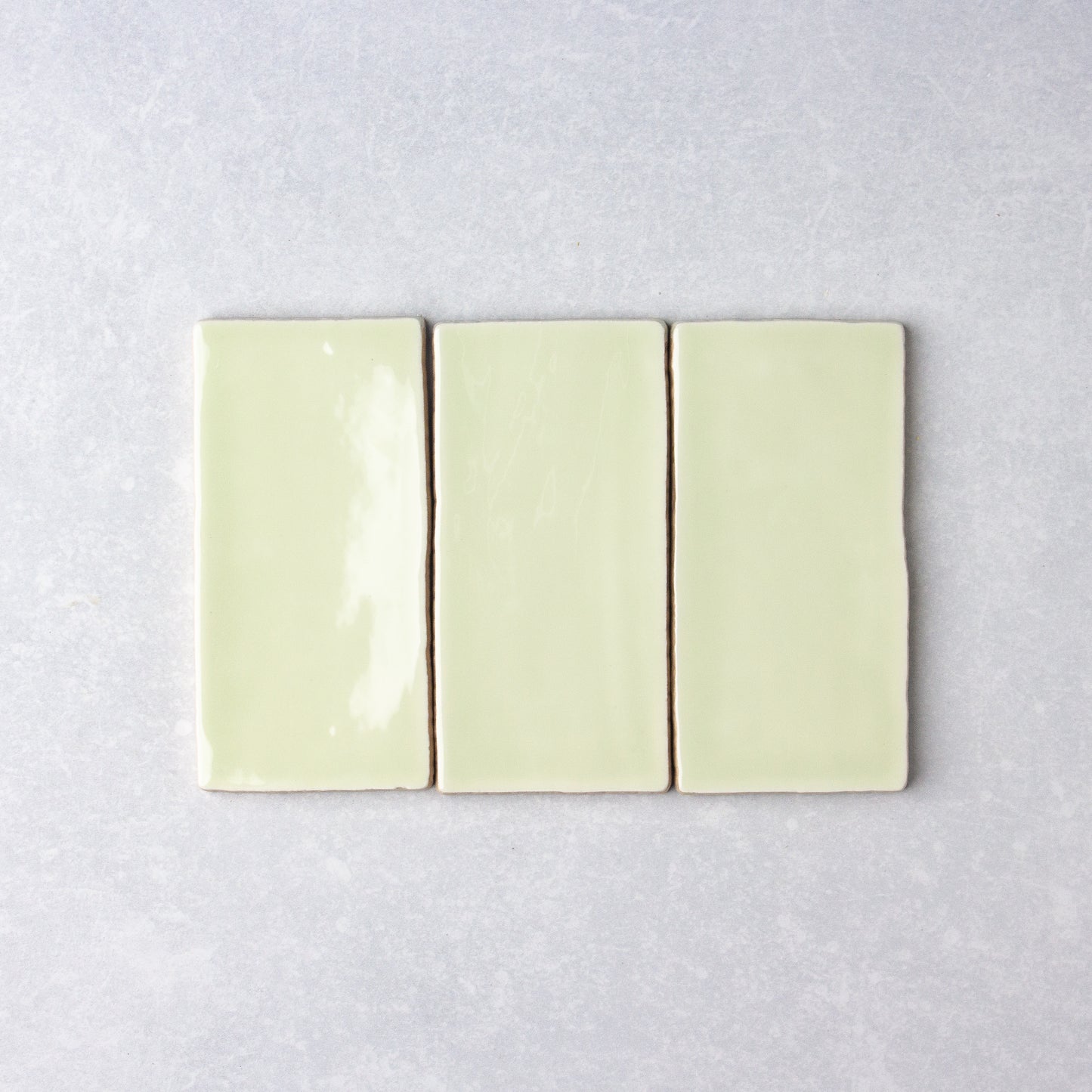 Spanish Handmade Gloss Celery 75x150mm