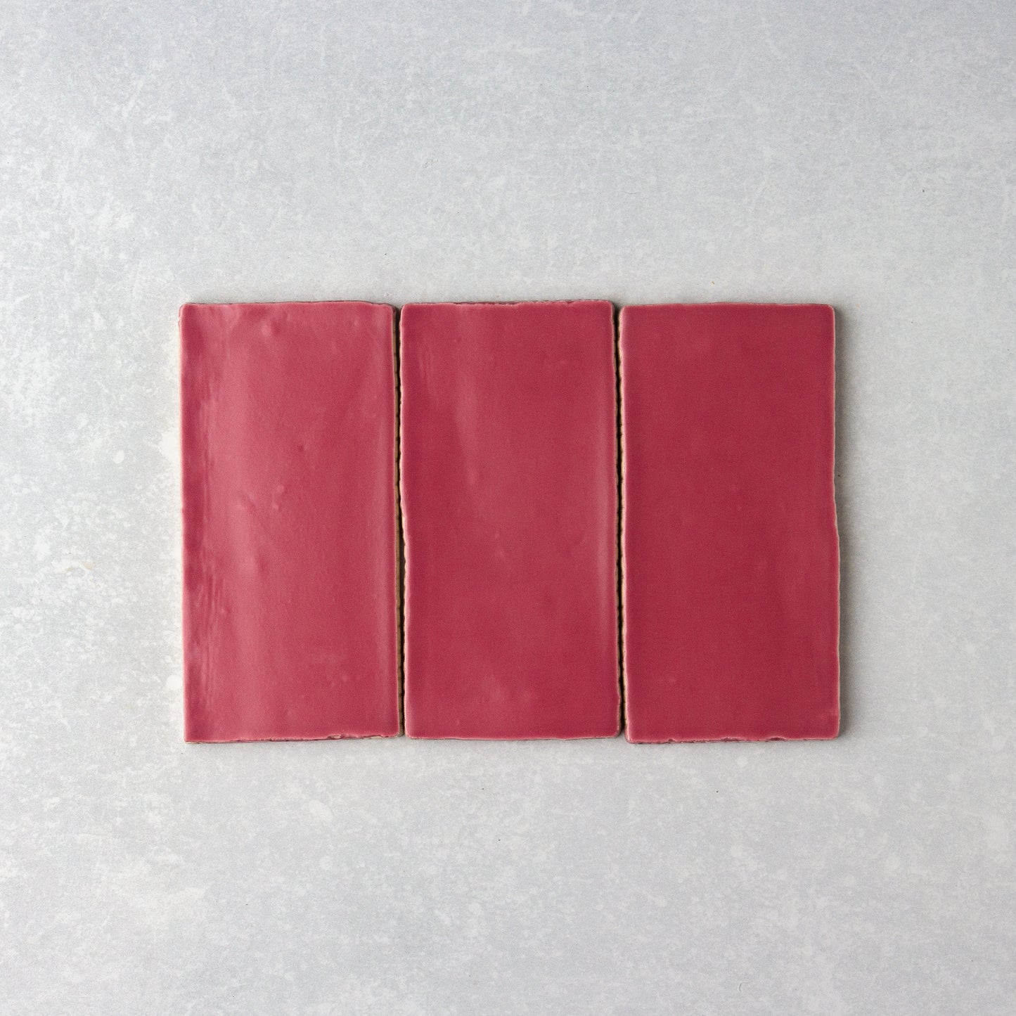 Spanish Handmade Matt Dark Hot Pink 75x150mm