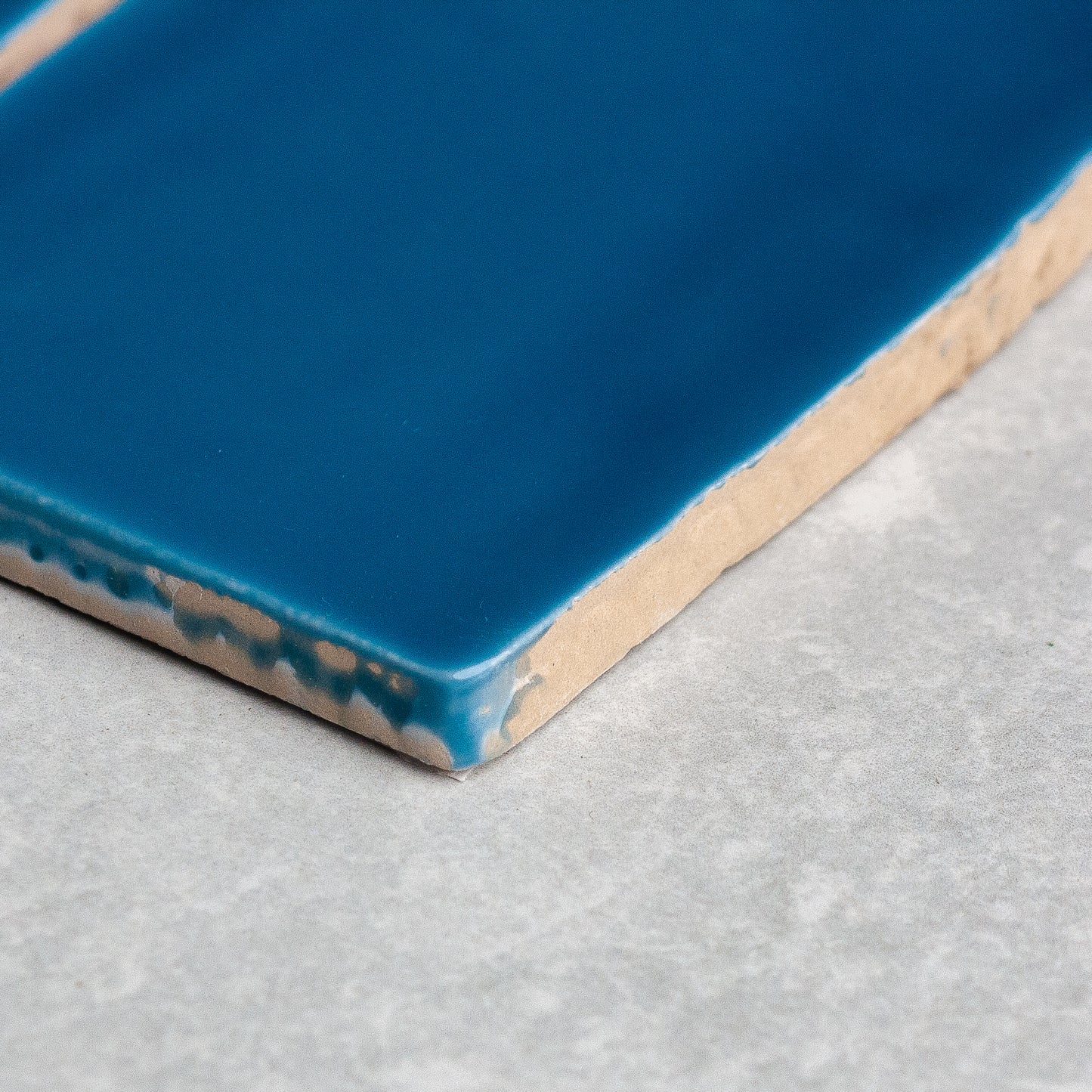 Spanish Handmade Gloss Denim 75x150mm