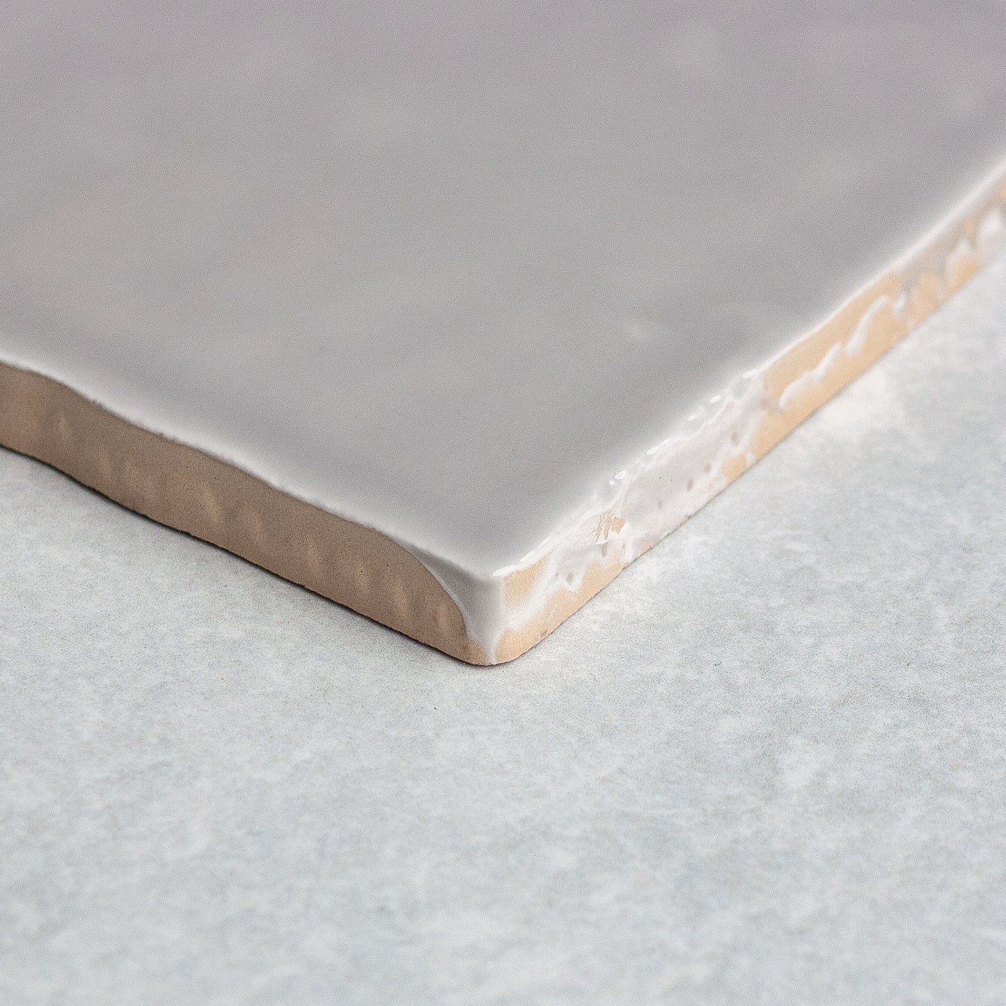 Handmade Gloss Grey 100x100mm