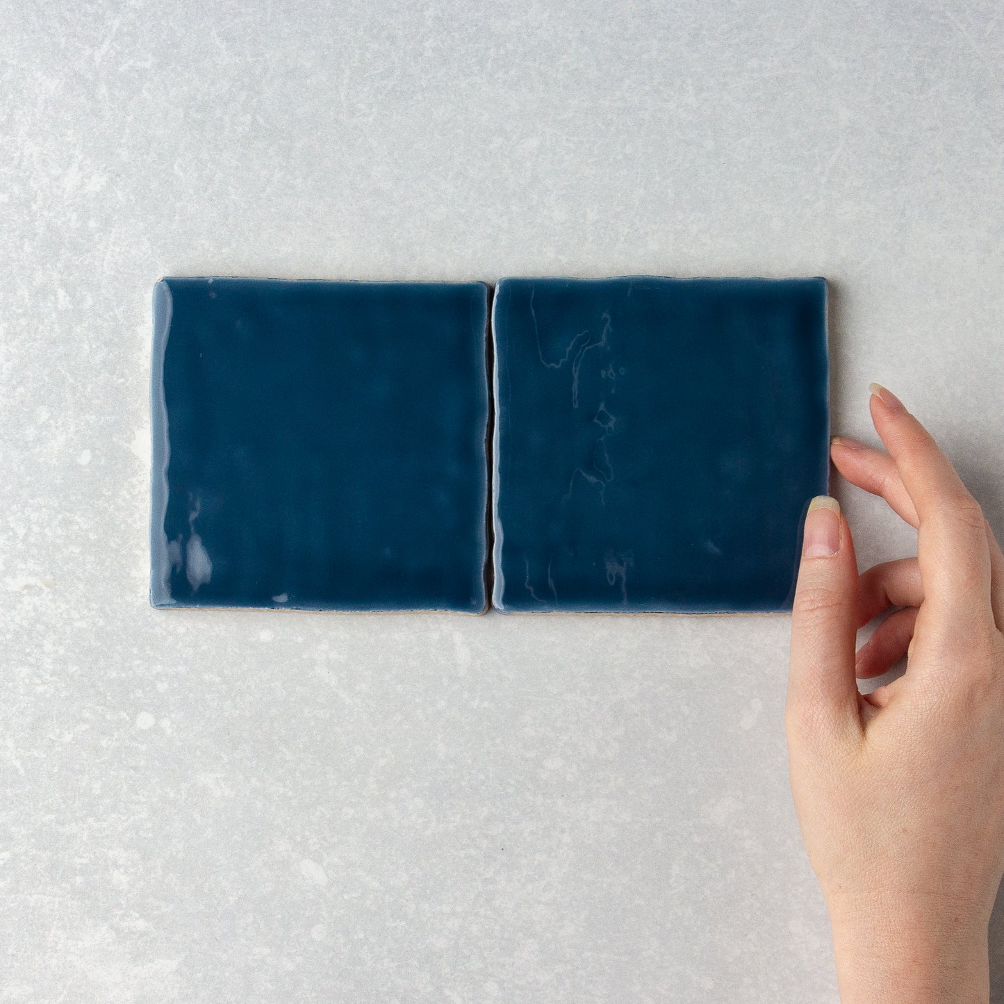 Handmade Gloss Marina 100x100mm