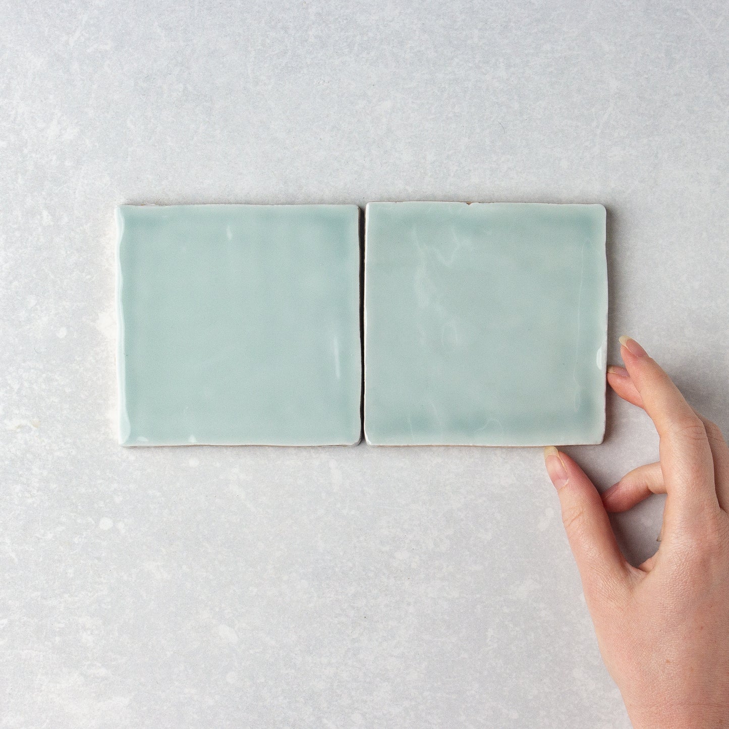 Handmade Gloss Menta 100x100mm