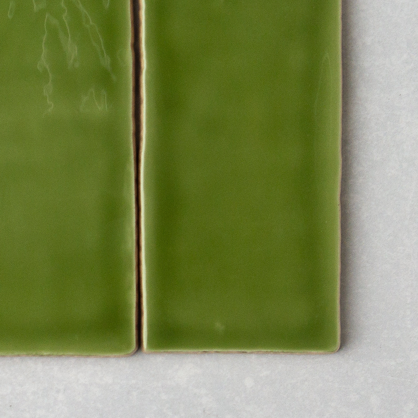 Spanish Handmade Gloss Olive 75x150mm