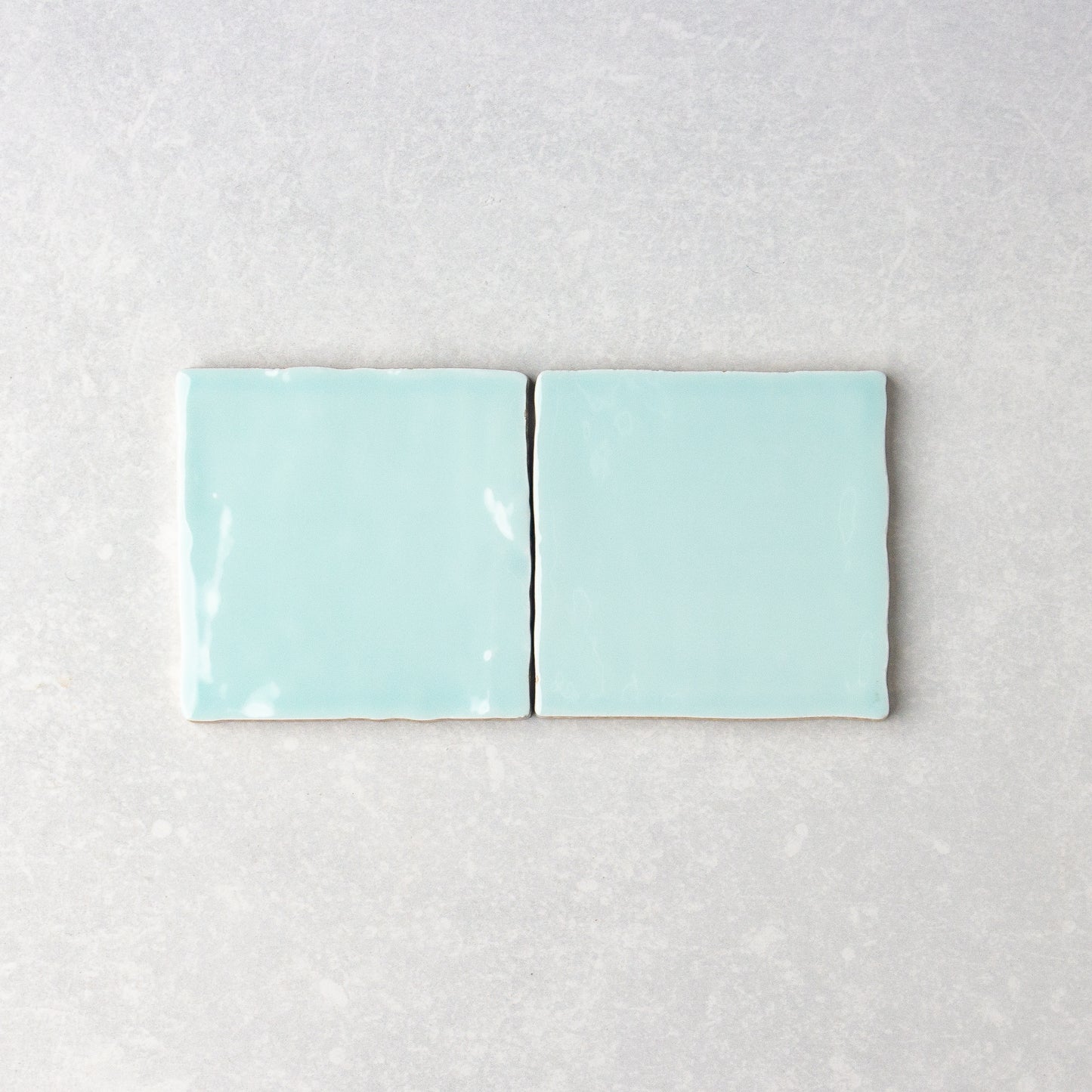 Handmade Gloss Aqua 100x100mm