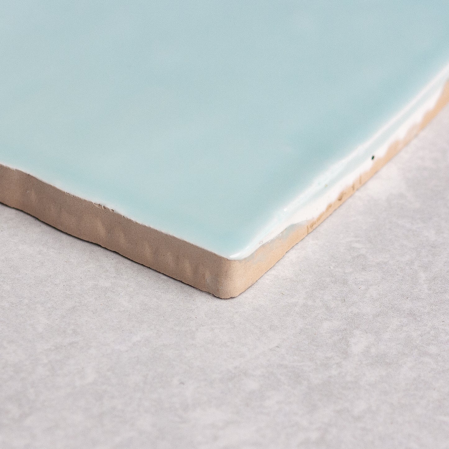 Handmade Gloss Aqua 100x100mm