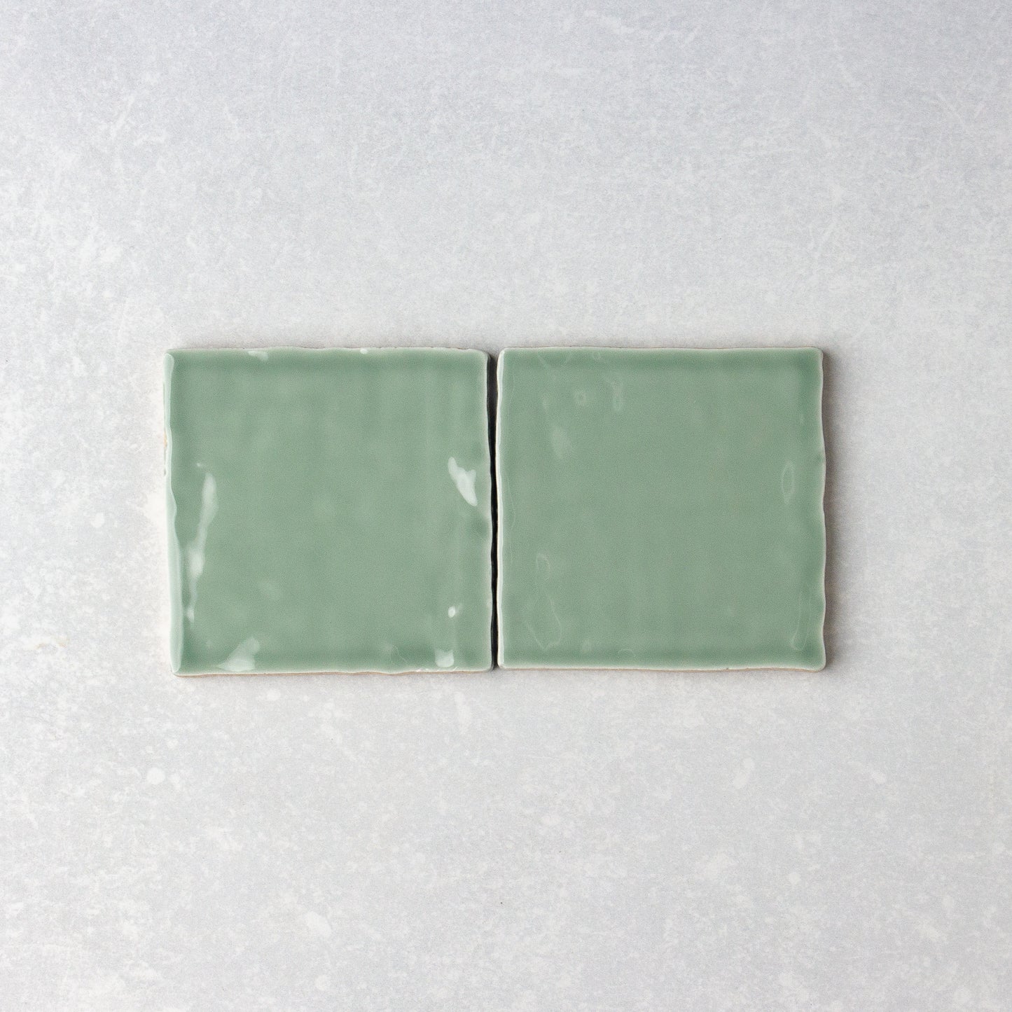 Handmade Gloss Sage 100x100mm