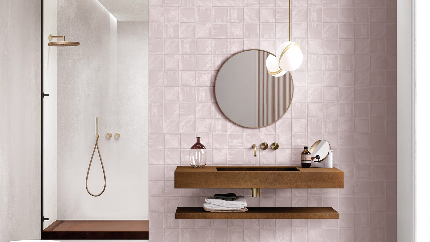 Luxe Blush Pink 100X100mm Matt