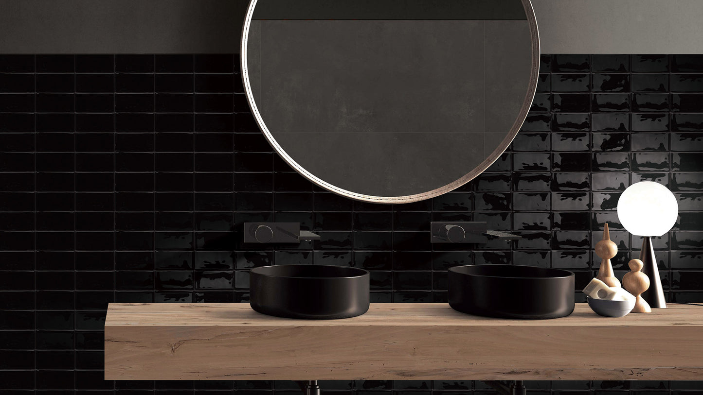 Luxe Midnight Black 76X152mm Gloss