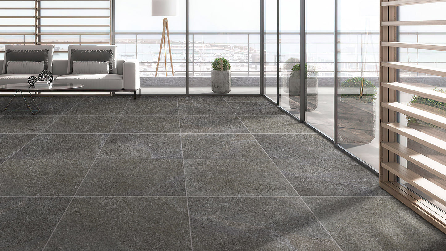 Magic Stone Charcoal 600X600 Matt Smooth Grip
