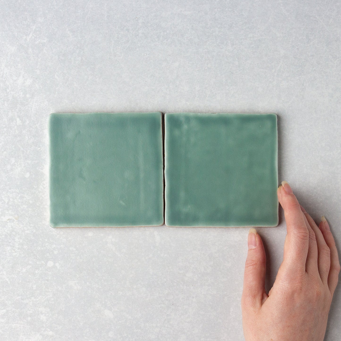 Handmade Matt Jade 100x100mm