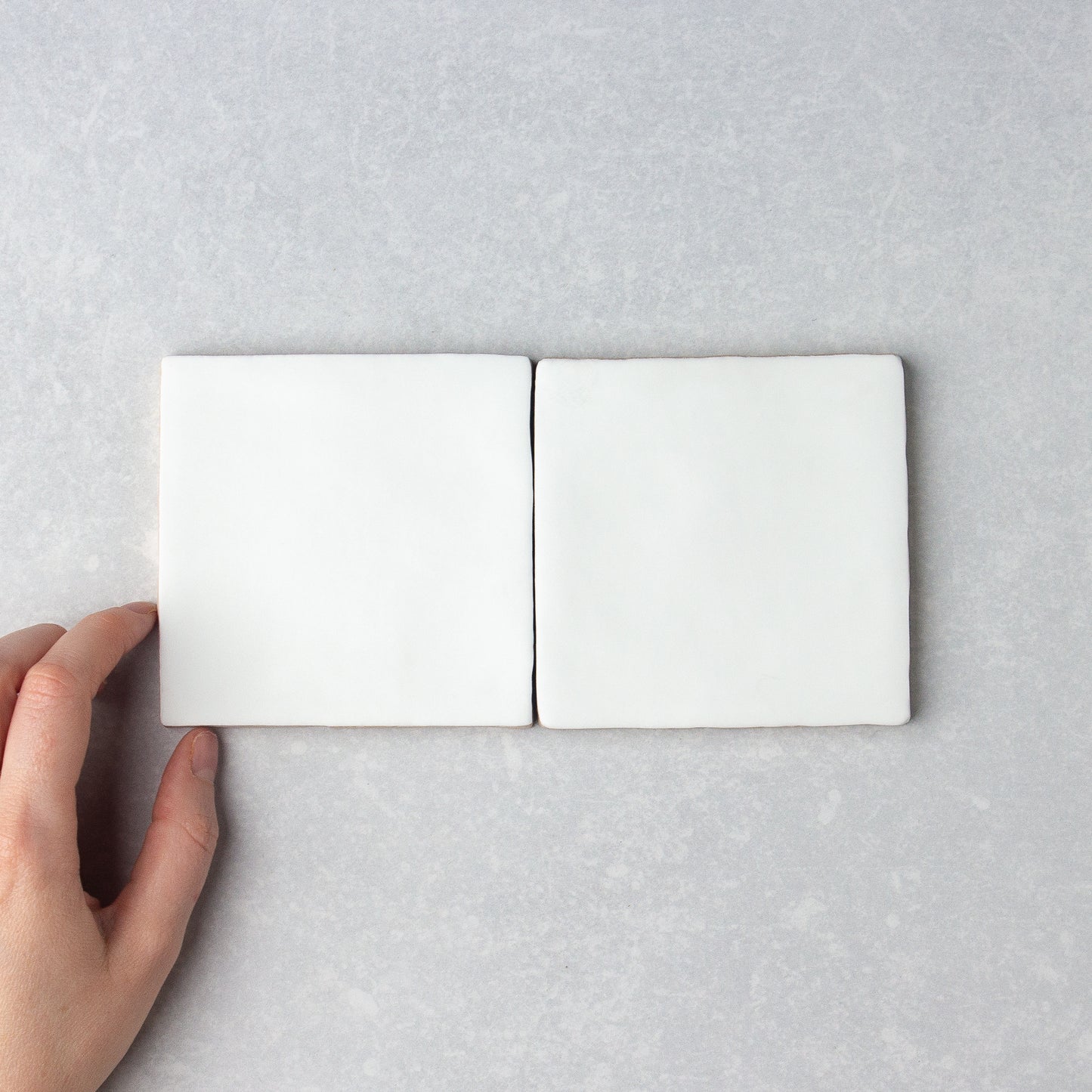Handmade Matt White 100x100mm