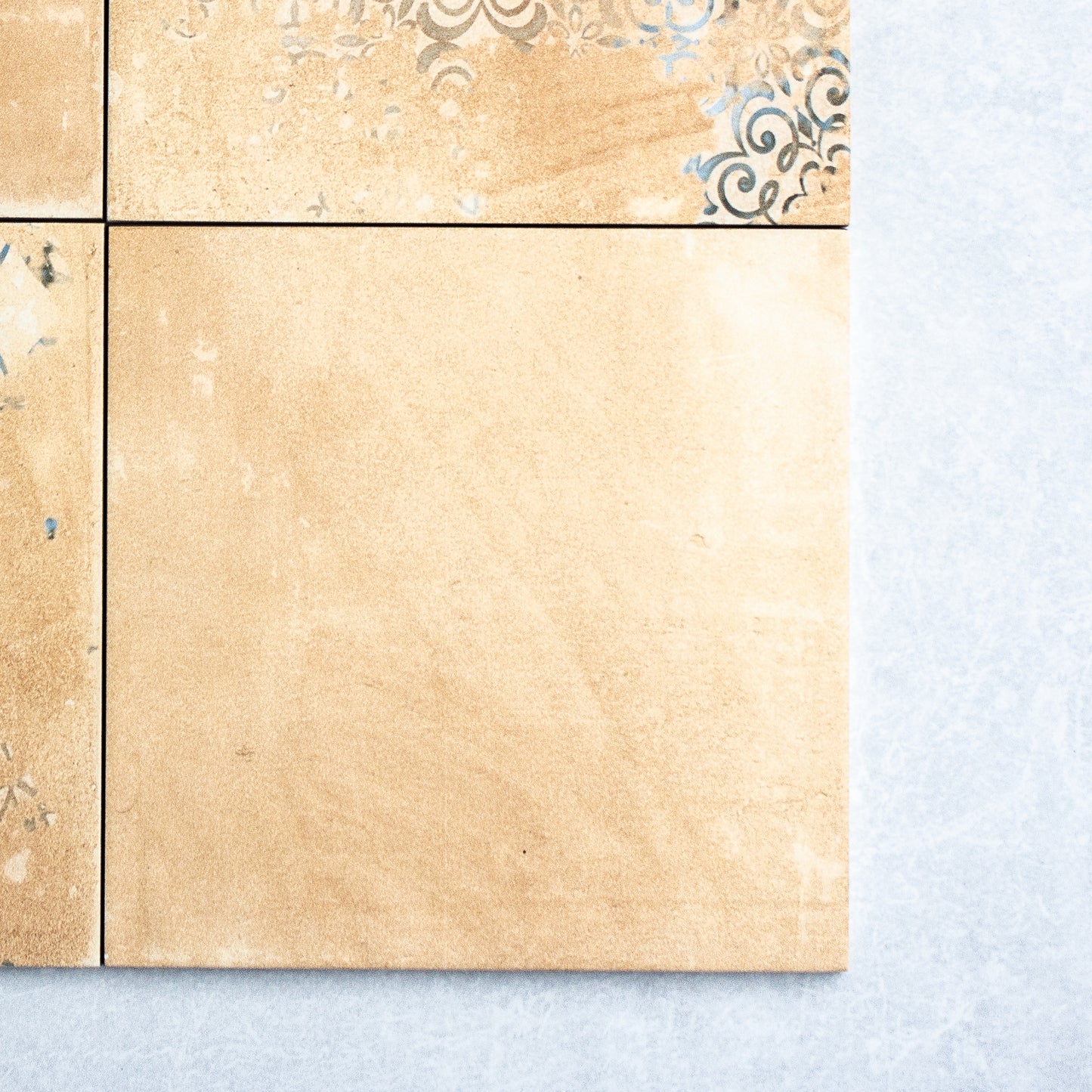 Checkerboard Terracota Cotto and Decor Cotto 200X200mm