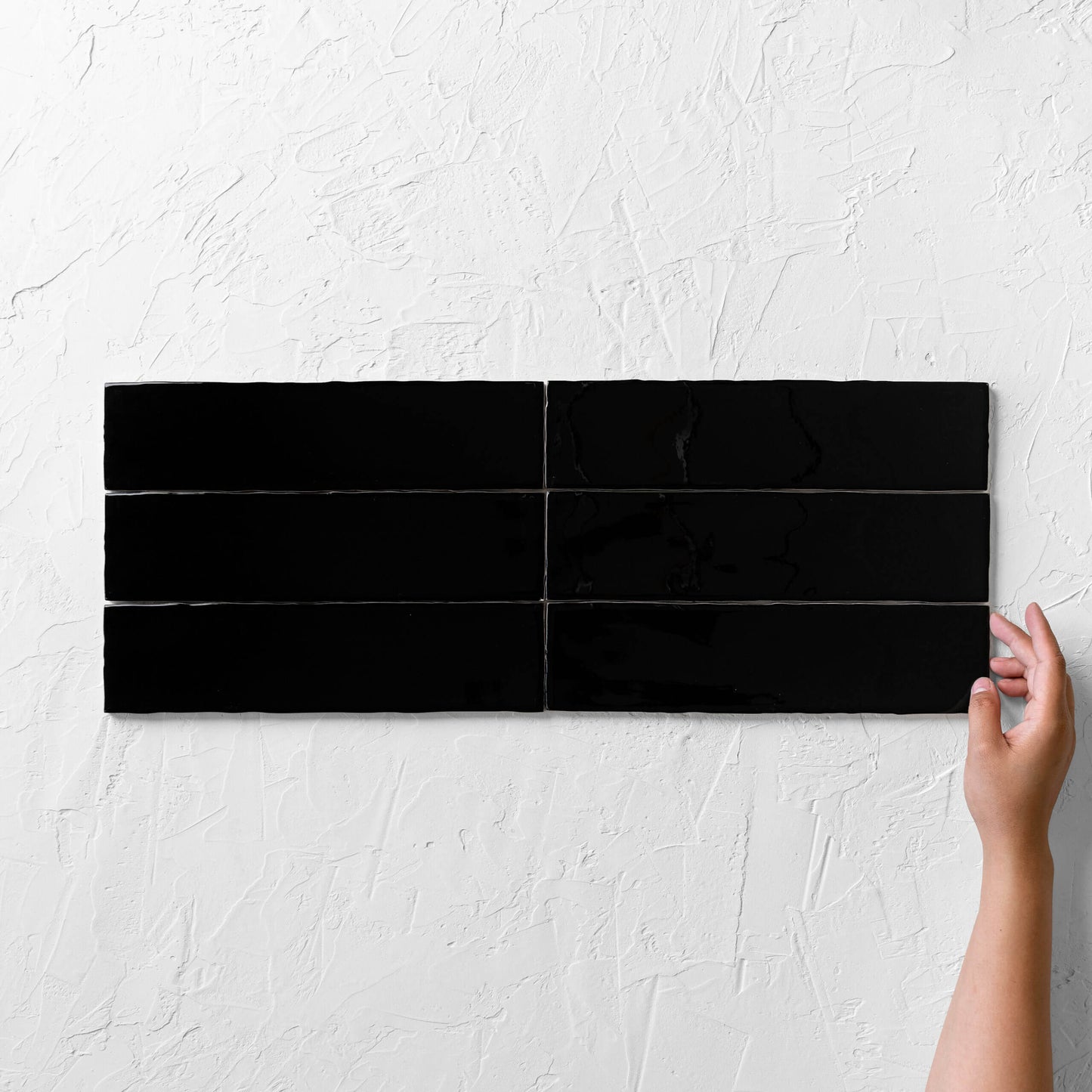 Metro Black Gloss 75x300mm