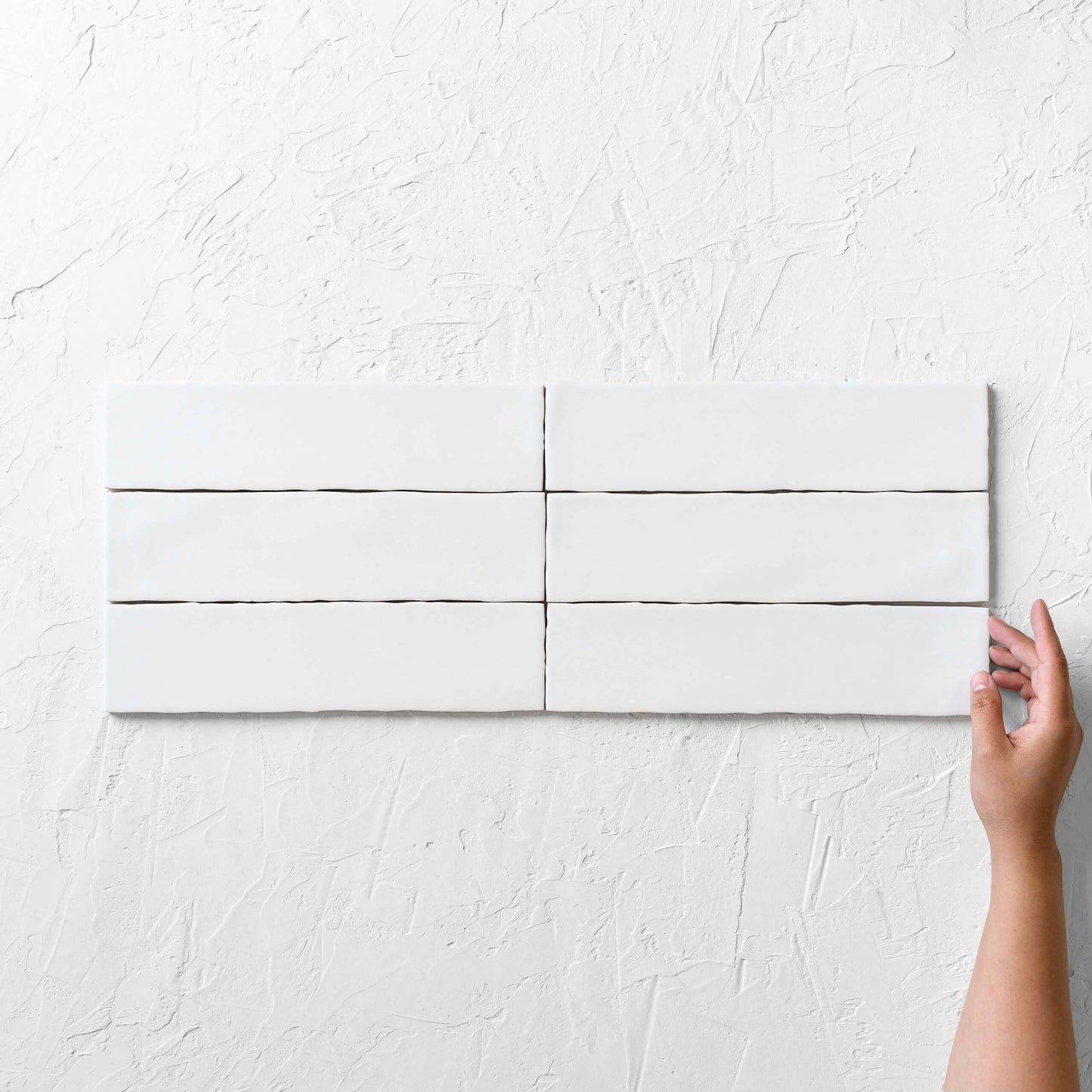 Zen Matte White Subway Tile 75x300mm