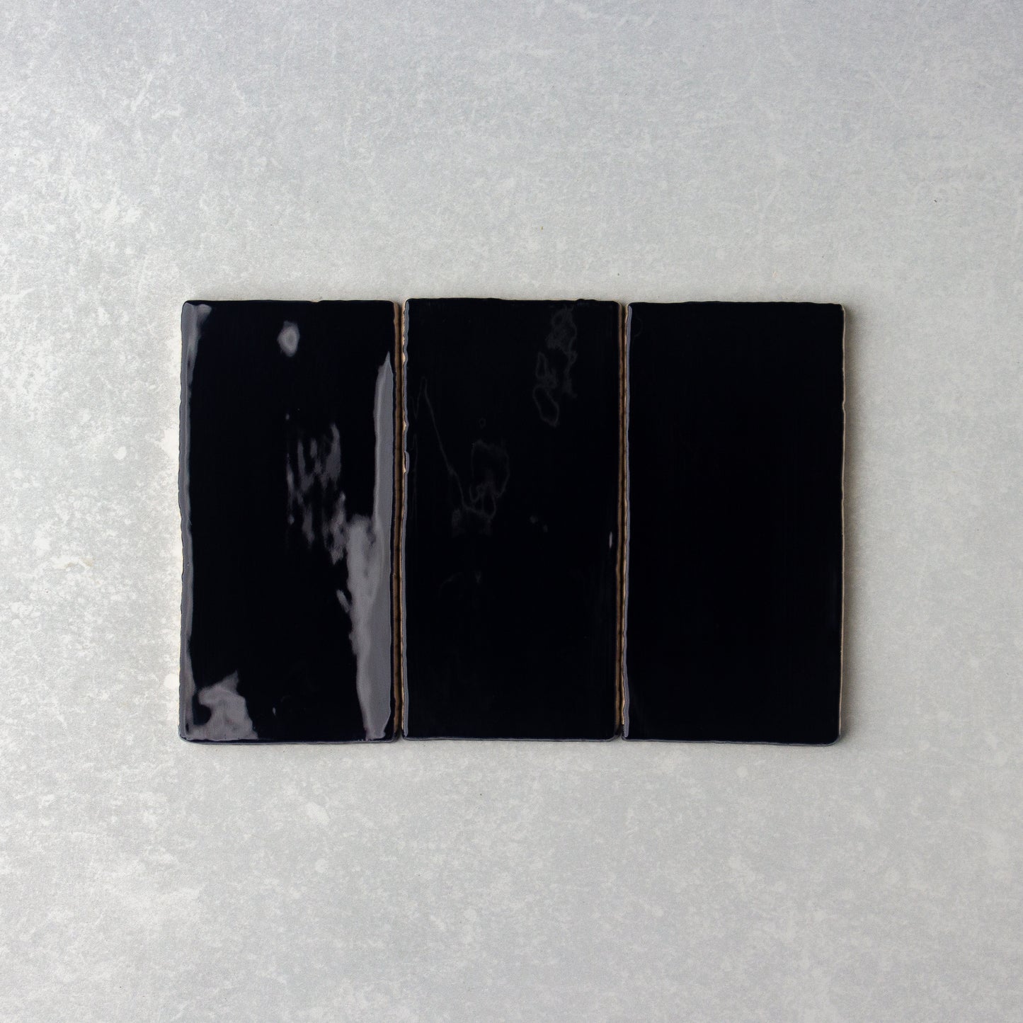 Spanish Handmade Gloss Midnight Blue 75x150mm