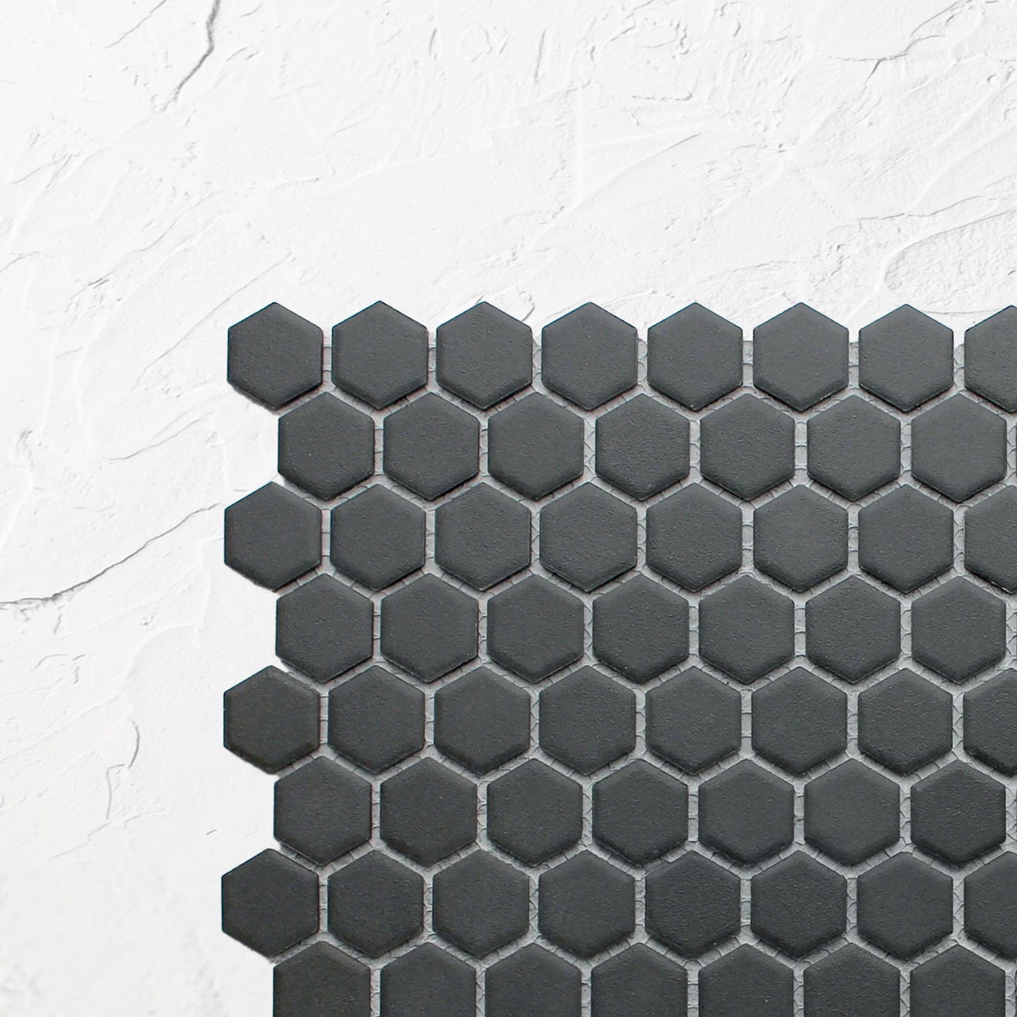 Marlowe Black Matt Mosaic Hexagon 23x23mm