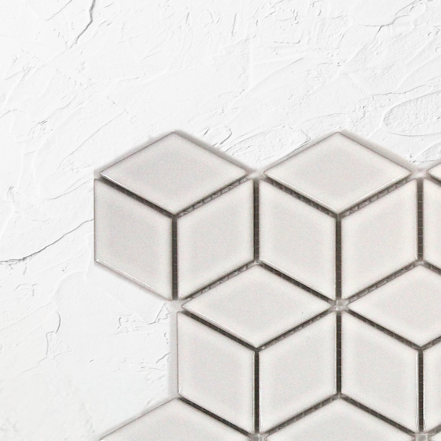 White Gloss Cube 48x48mm