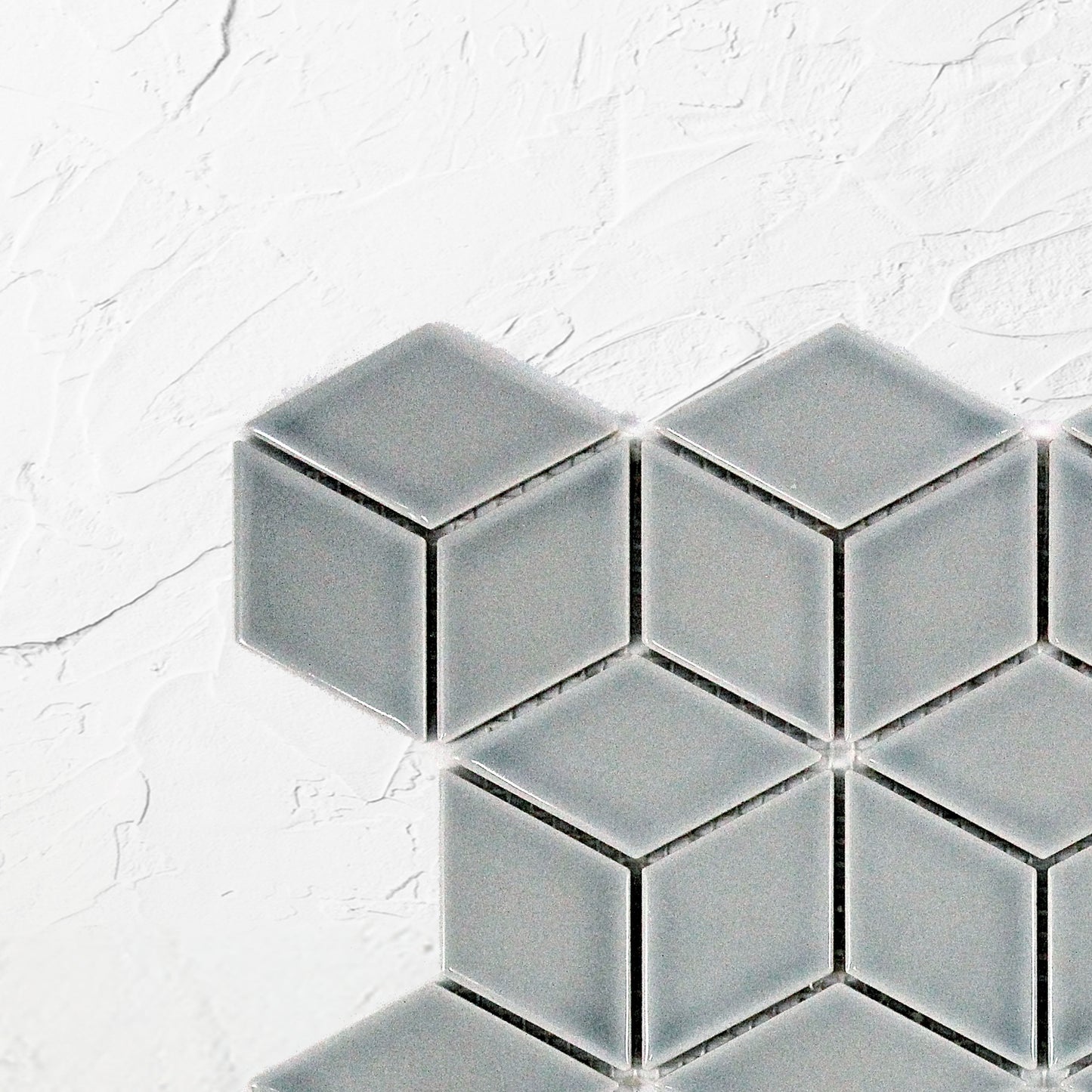 Grey Gloss Cube 48x48mm