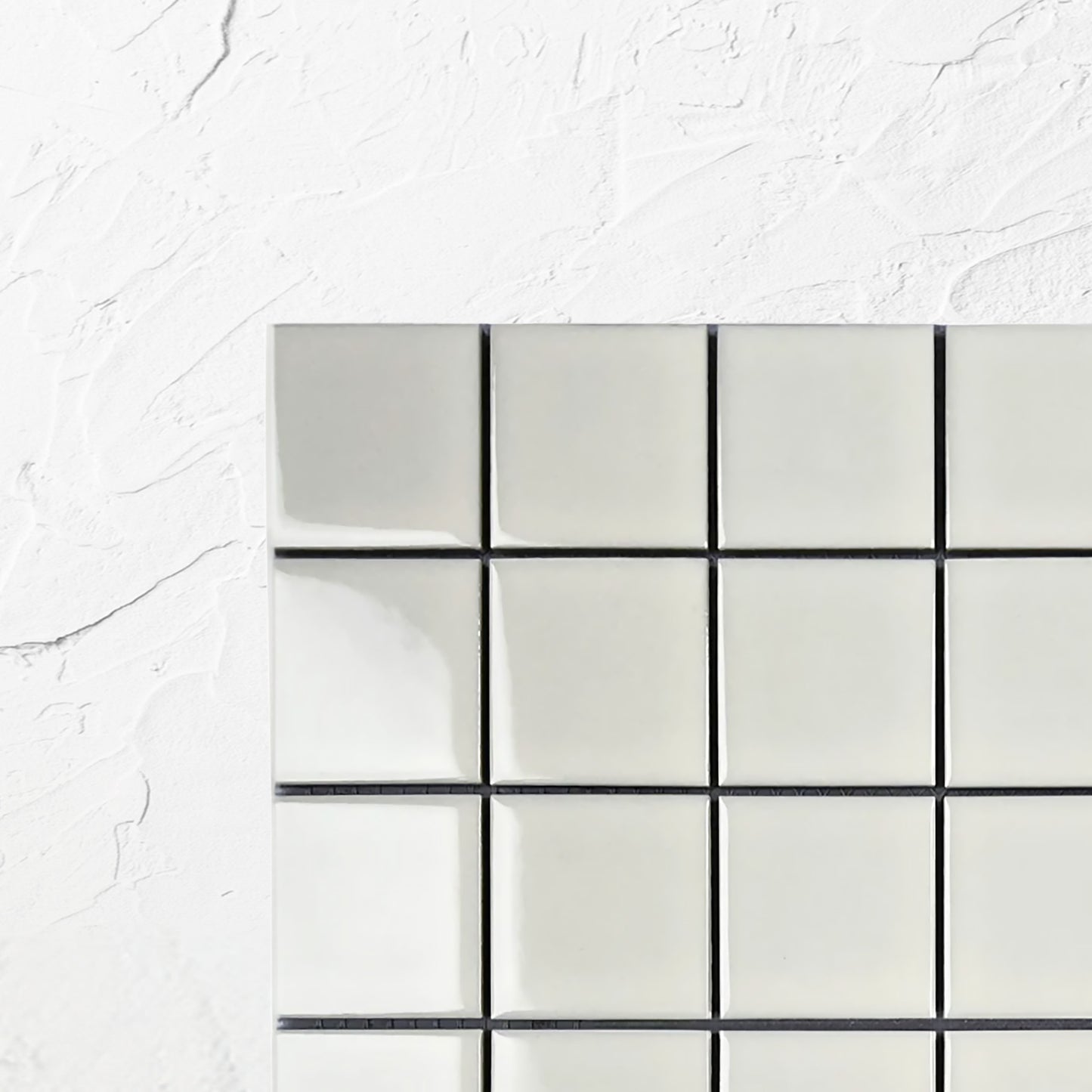 Smoke Grey Gloss Porcelain Glazed 48x48mm Square