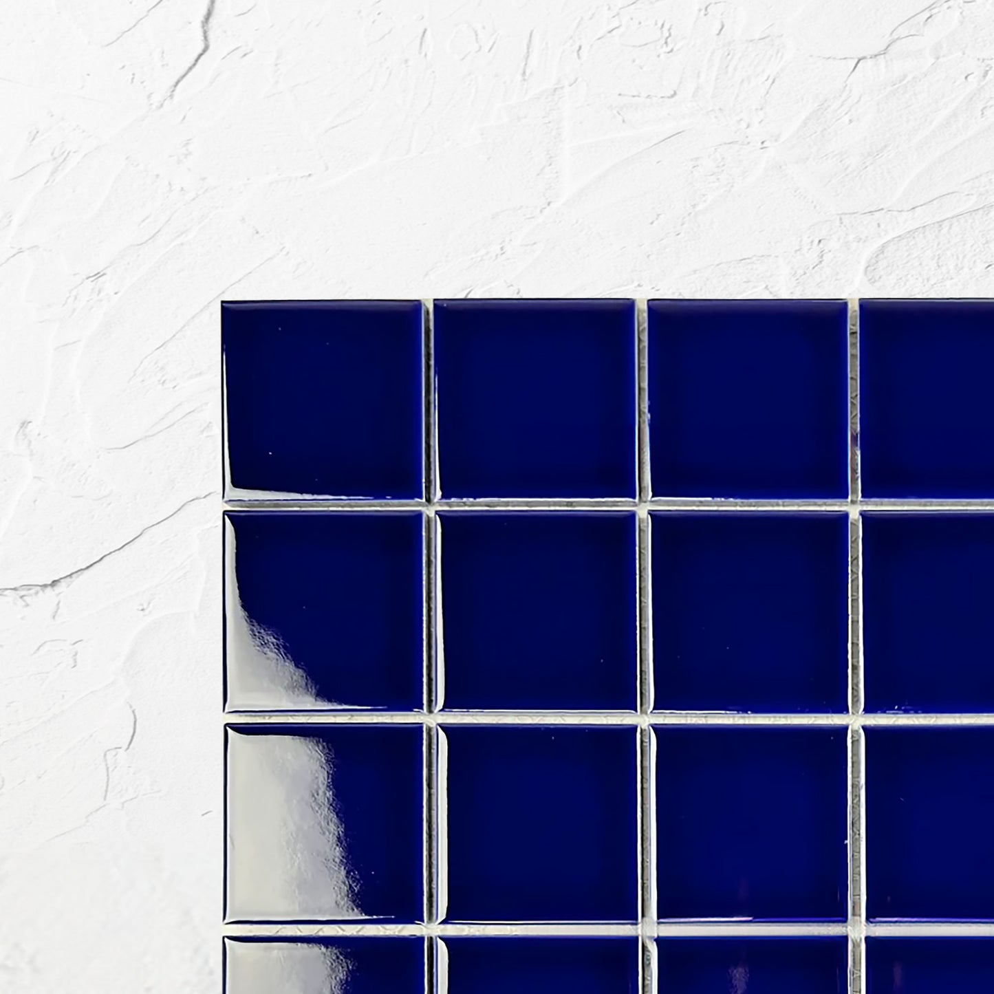 Dark Blue Gloss Porcelain Glazed 48x48mm Square