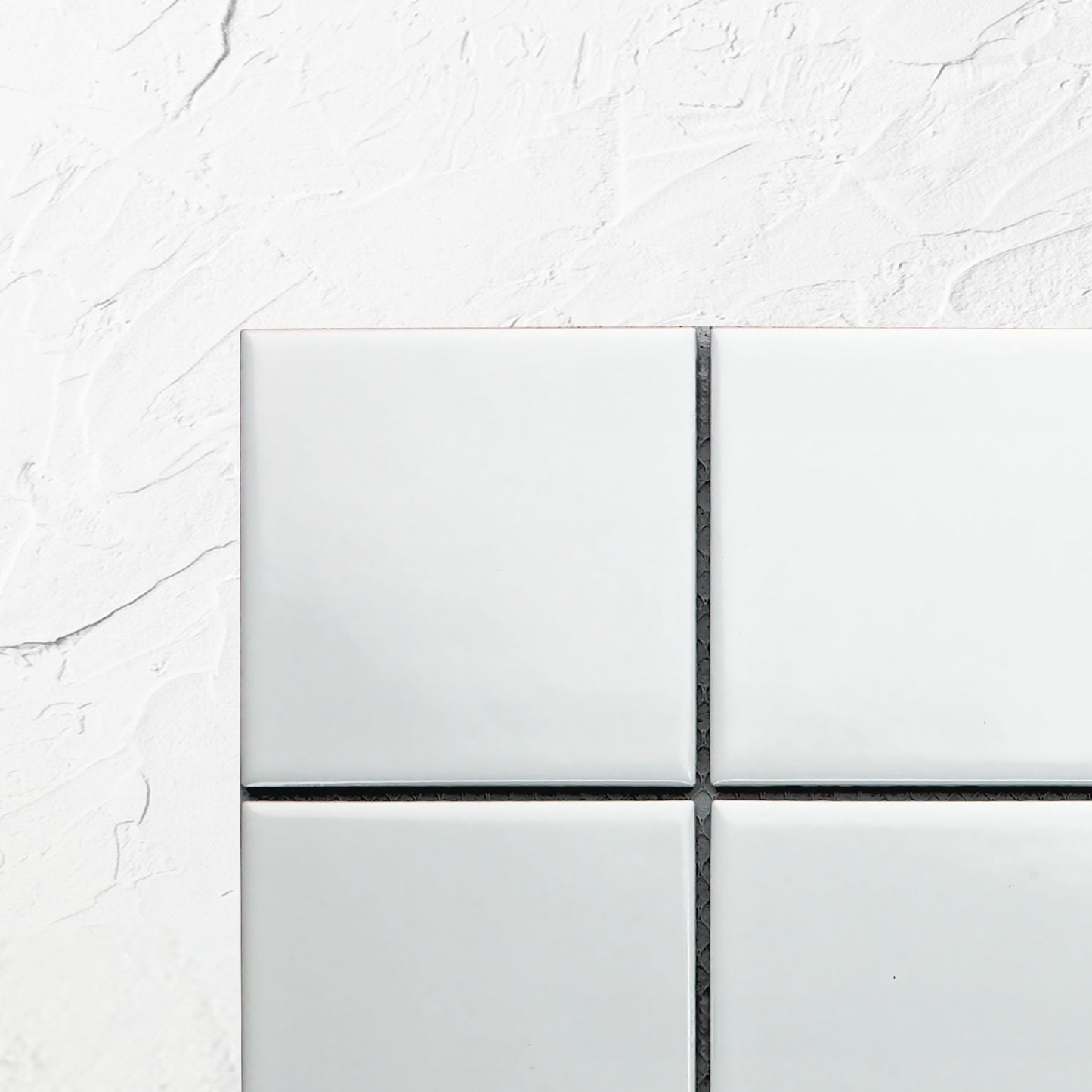 White Gloss Porcelain Glazed 97x97mm Square