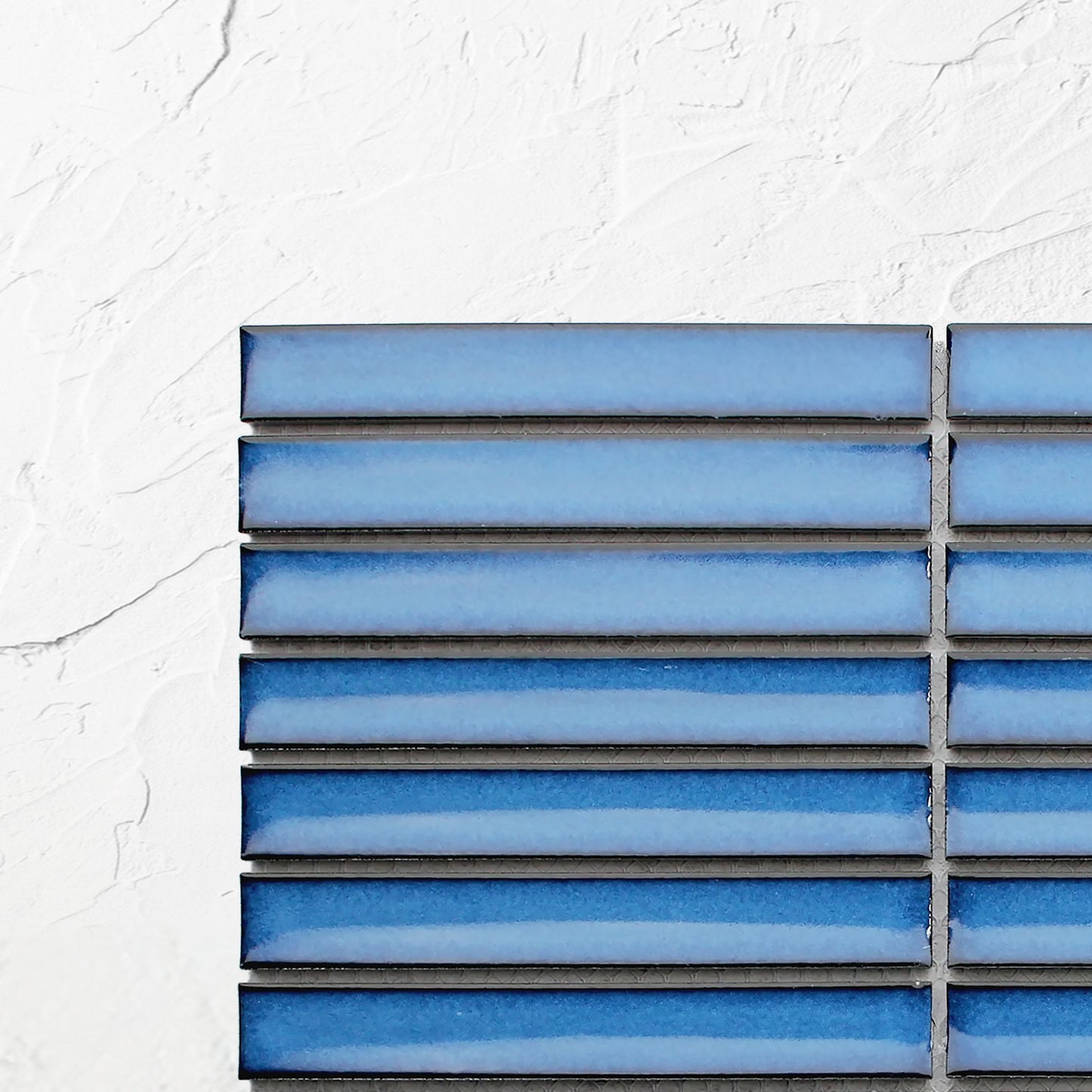 Cobalt Blue Gloss Concave Porcelain Glazed Finger 20x145mm