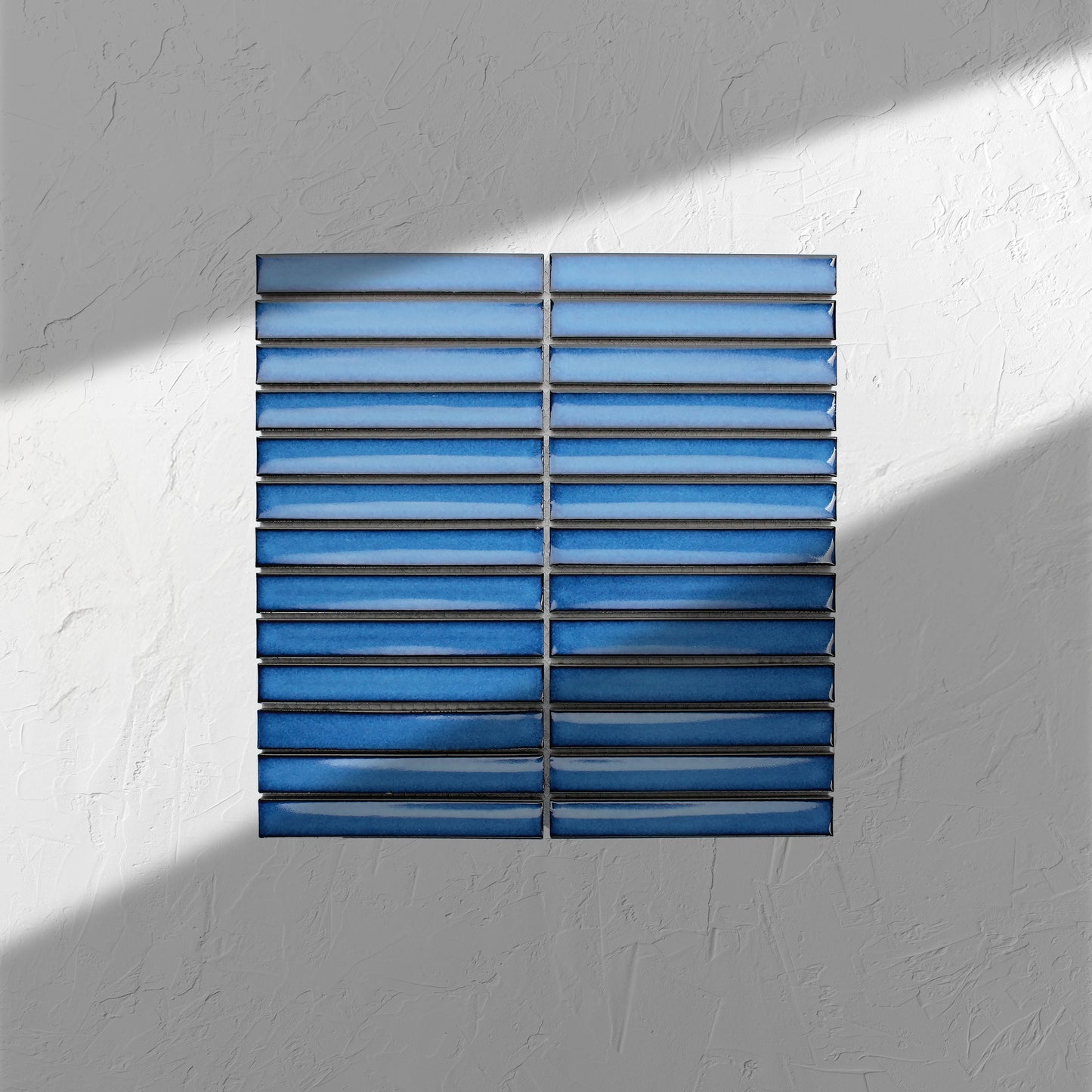 Cobalt Blue Gloss Concave Porcelain Glazed Finger 20x145mm