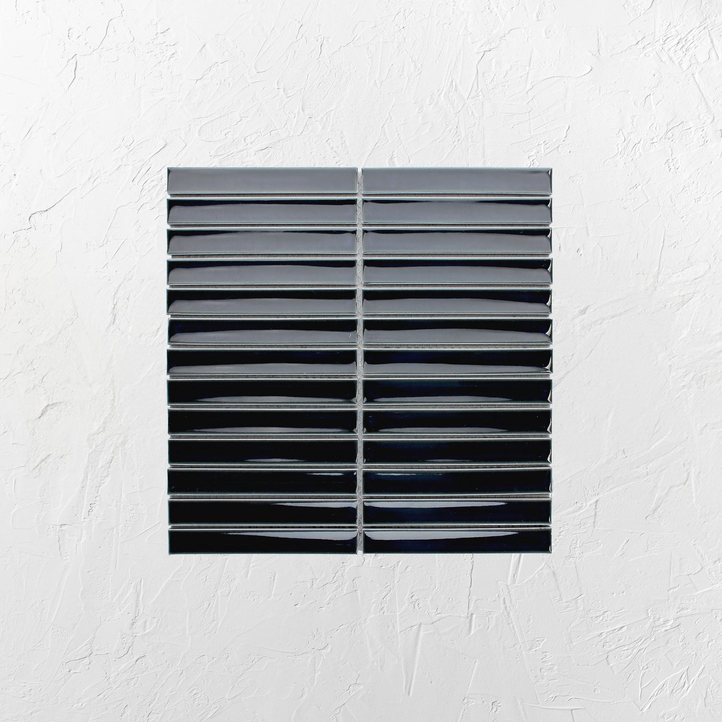 Dark Navy Gloss Concave Porcelain Glazed Finger 20x145mm