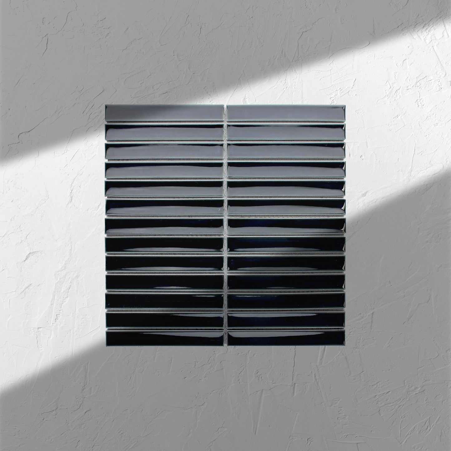 Dark Navy Gloss Concave Porcelain Glazed Finger 20x145mm