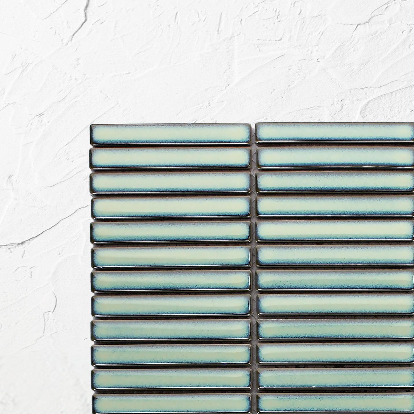 Antique Green Gloss Porcelain Glazed KitKat 12x92mm
