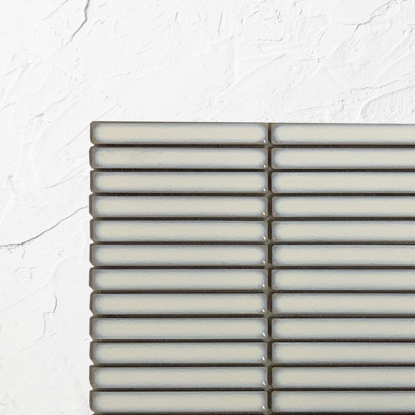 Antique White Gloss Porcelain Glazed KitKat 12x92mm
