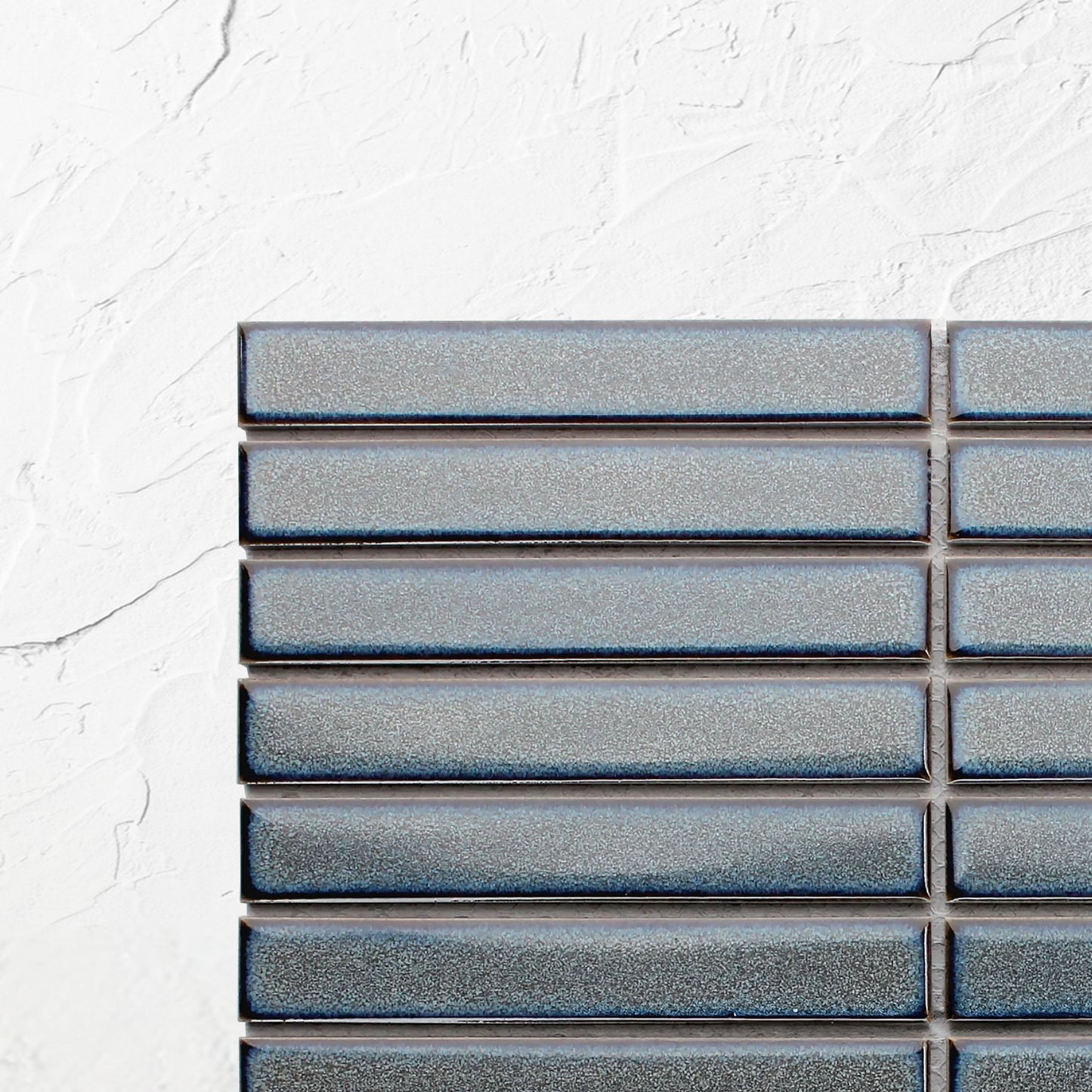 Mottled Grey Gloss KitKat Straight Bone Pattern 22x145mm