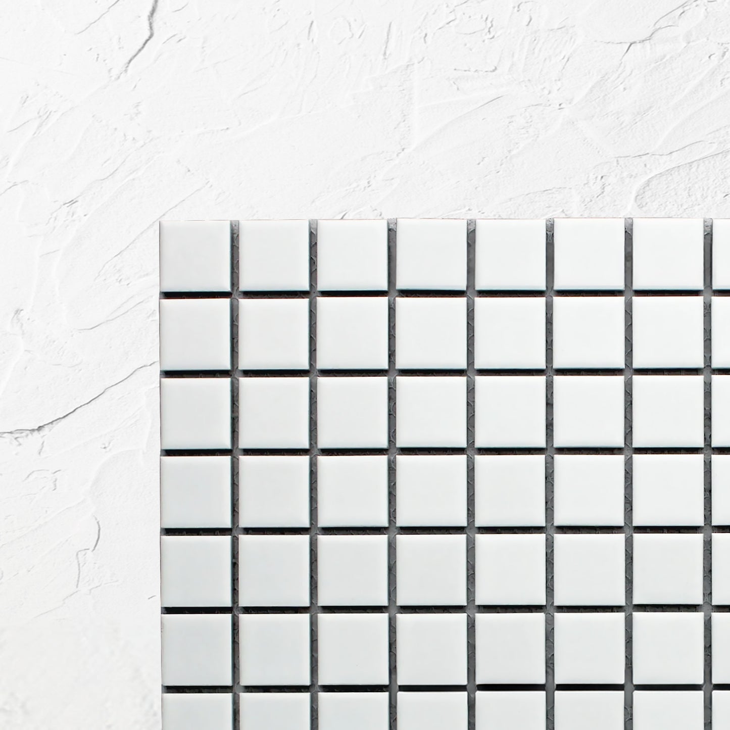 White Matte Porcelain Glazed 23x23mm Square