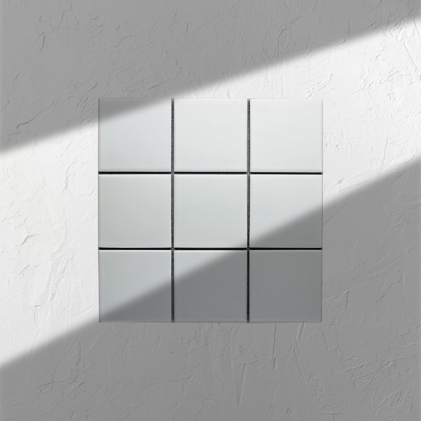 White Matte Porcelain Glazed 97x97mm Square