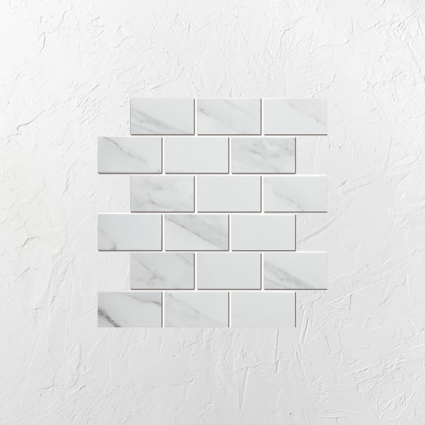 Carrara Look Matte Porcelain Glazed Brickbone 45x95mm