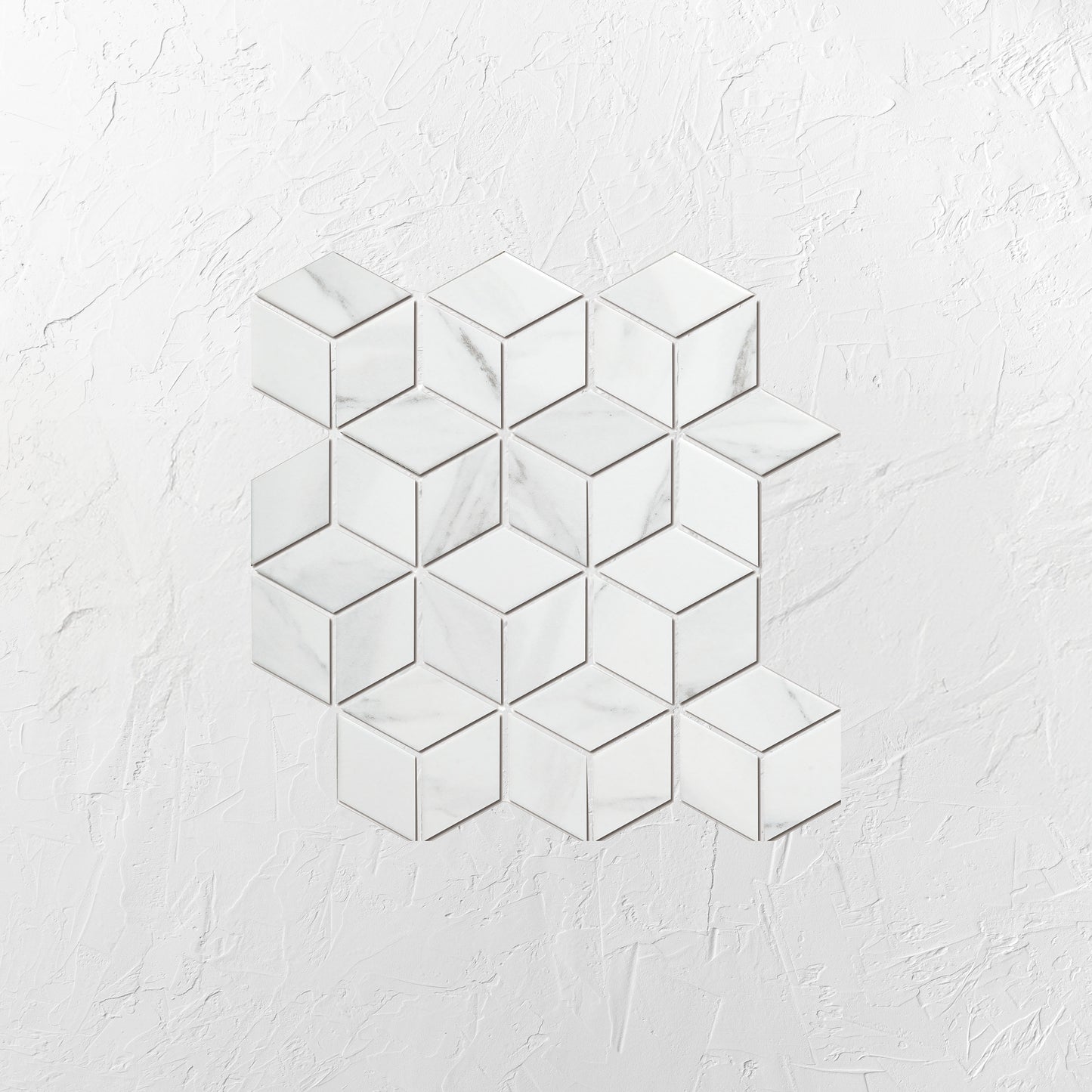 Carrara Look Matte Porcelain Glazed Cube 48x48mm