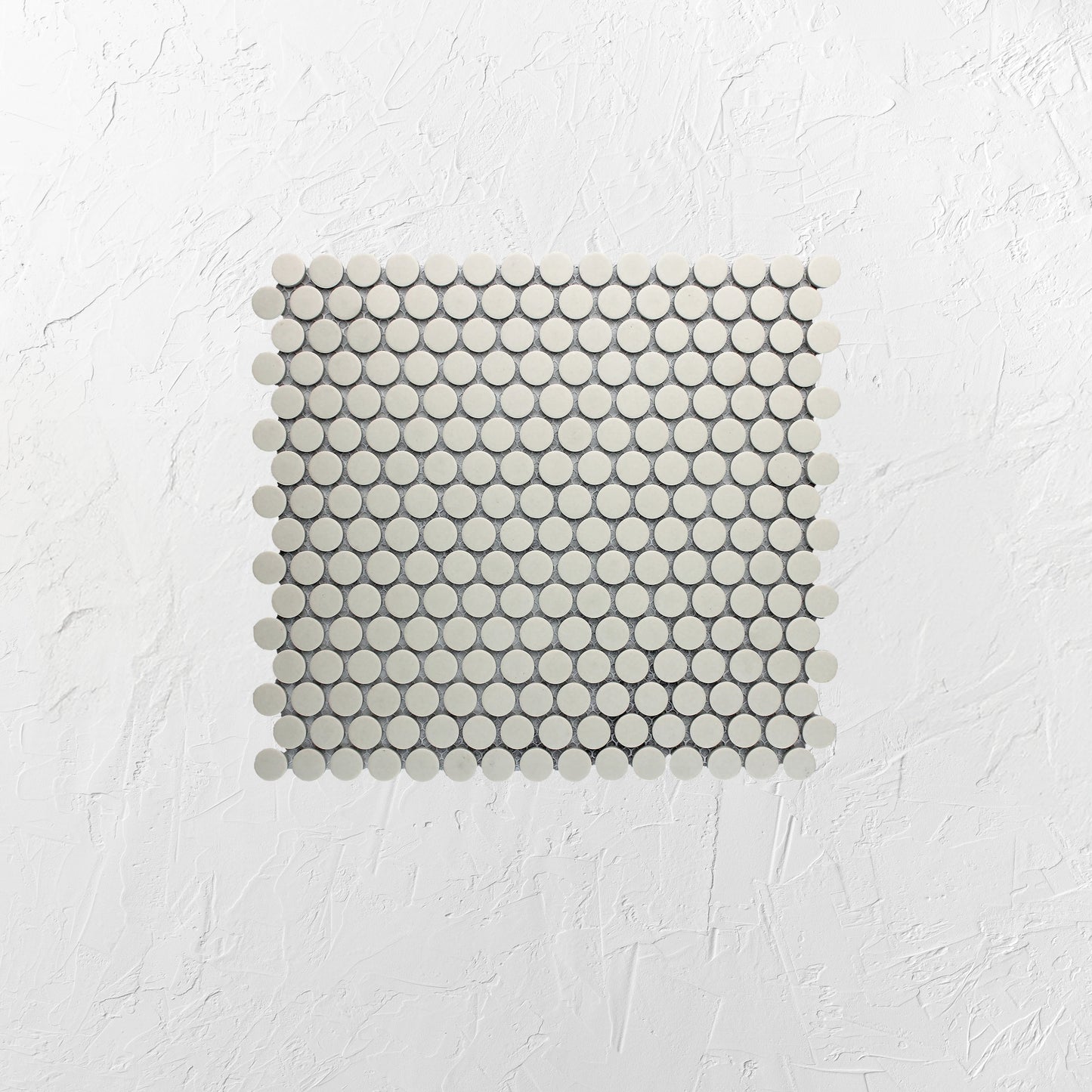Off White Penny Round Unglazed 19mm