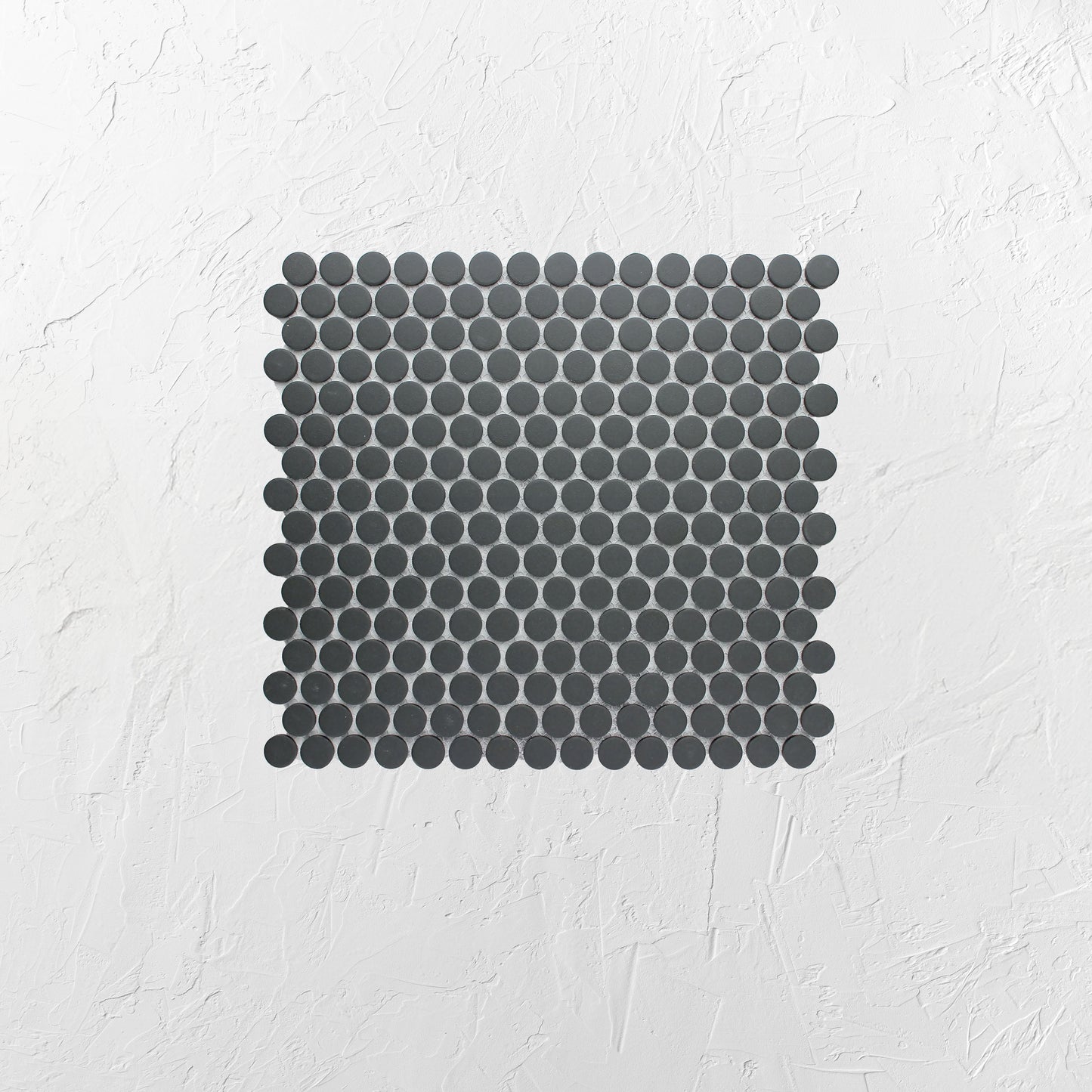 Black Penny Round Unglazed 19mm