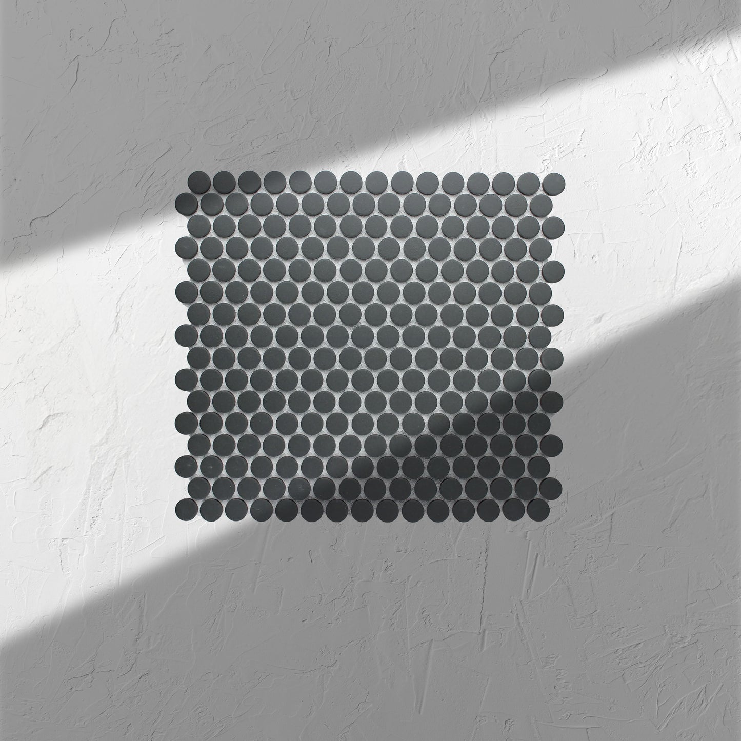 Black Penny Round Unglazed 19mm