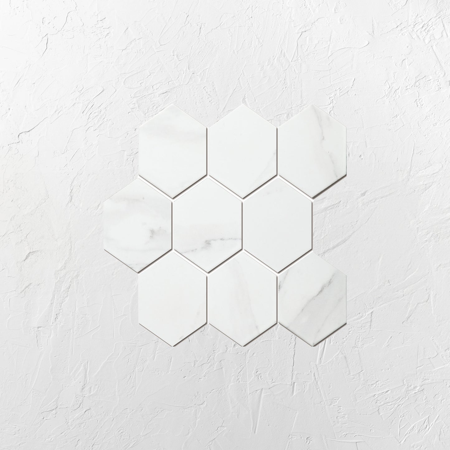 Carrara Matte Porcelain Glazed Hexagon 95x110mm