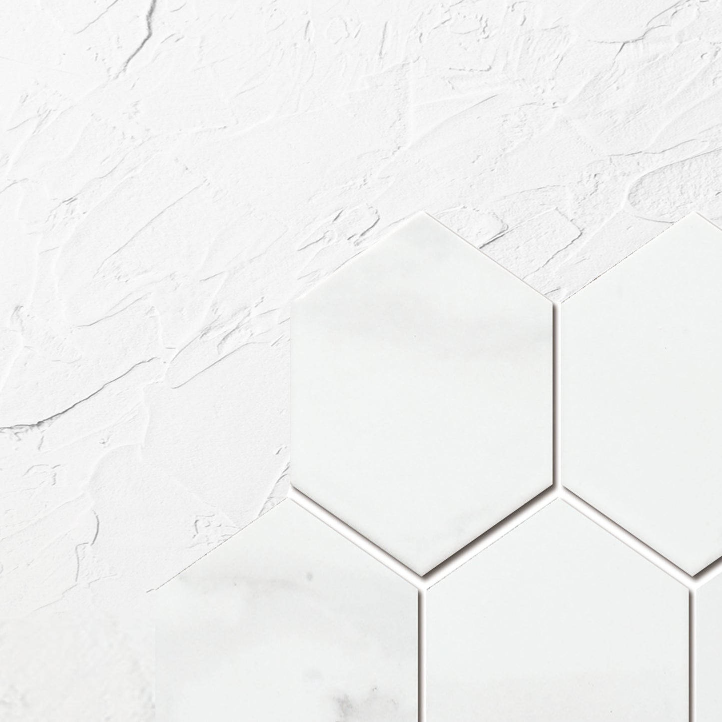 Carrara Matte Porcelain Glazed Hexagon 95x110mm